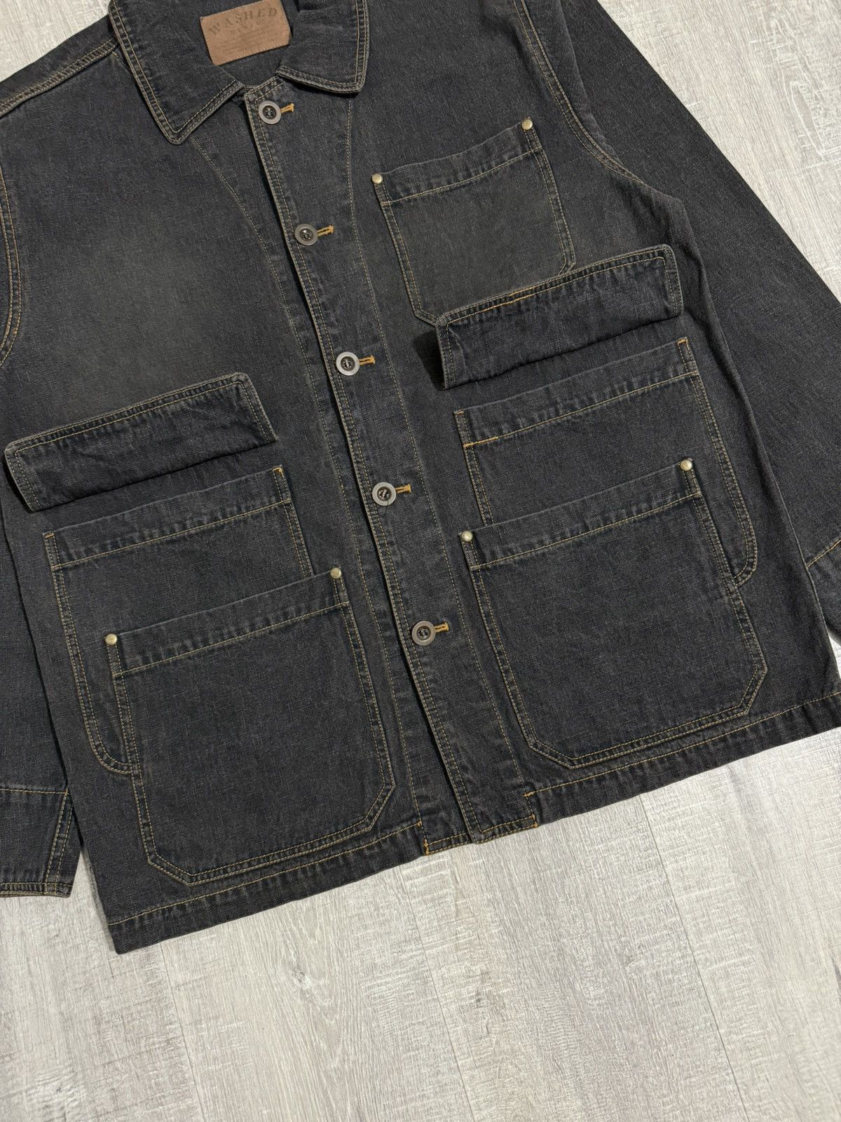 Issey Miyake Issey miyake chore denim washed jacket Size US L / EU 52-54 / 3 - 6 Thumbnail