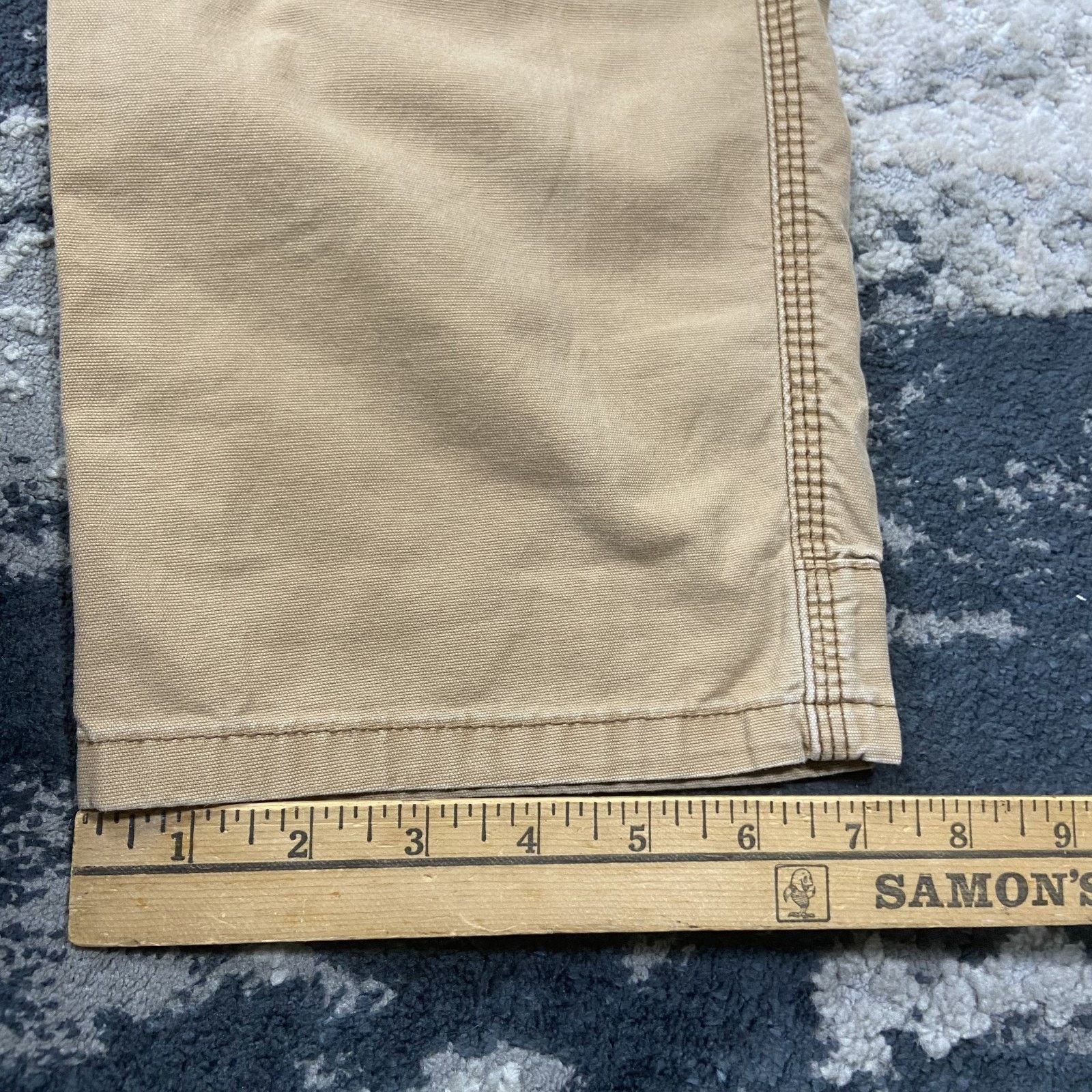 Wrangler Wrangler ATG Pants Mens 32x32 Beige Logo Cotton Straight Leg Size US 32 / EU 48 - 3 Thumbnail