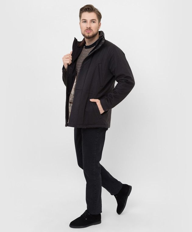 Loro Piana o1srvl11e0526 FAG4264 Icer Jacket in Black Size US L / EU 52-54 / 3 - 2 Thumbnail