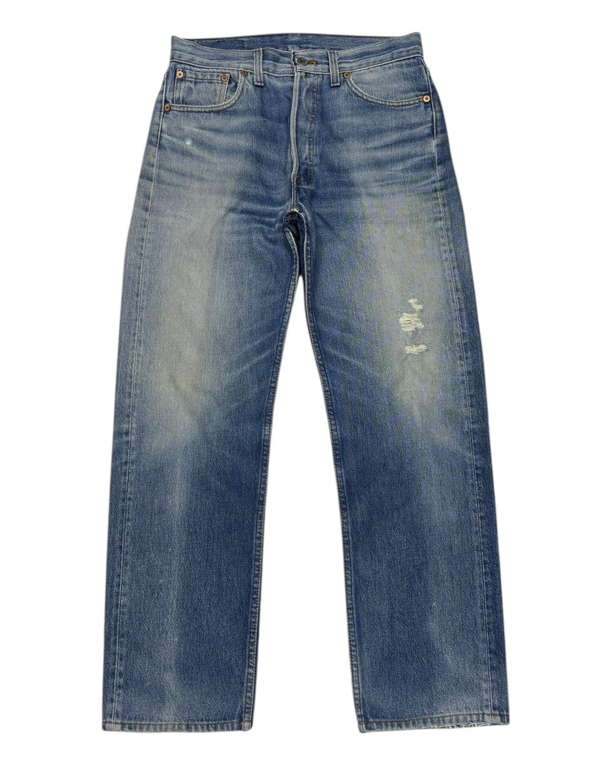 Levi's Vintage Levis 501 Distressed Denim Nice Faded 524 Size US 29 - 7 Thumbnail