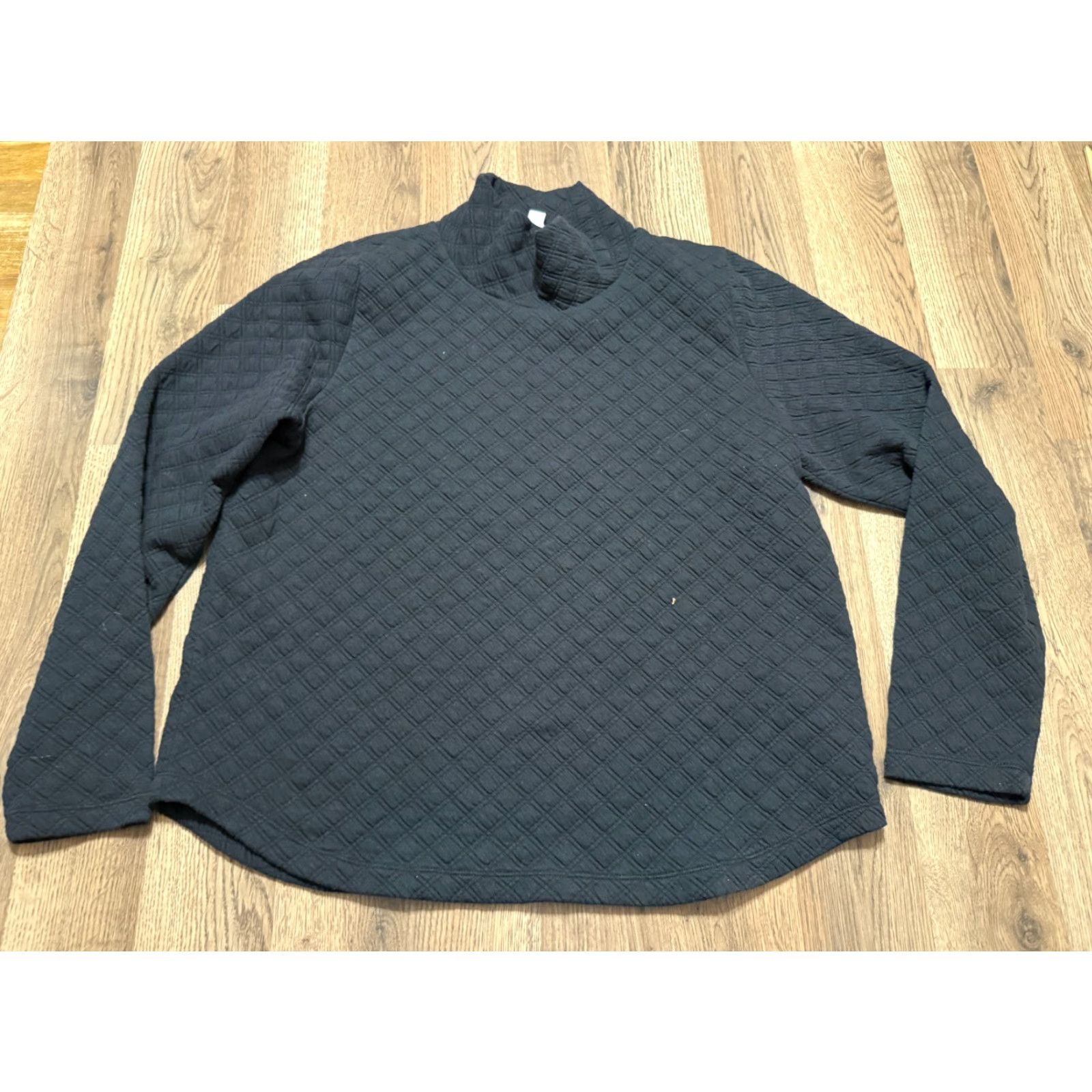 J.Crew J. Crew Shirt Women's Large Black Long Sleeve Mock Neck Pullover VINTAGE? (no) Shirt -> Shirt Size L / US 10 / IT 46 - 2 Thumbnail