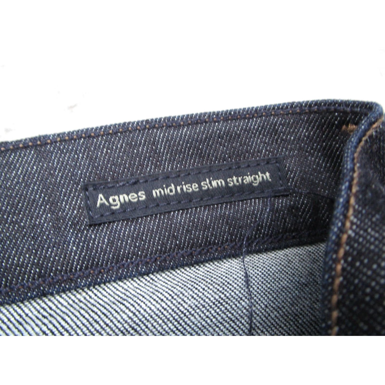 Citizens Of Humanity Citizens of Humanity Jeans Womens Agnes Mid Rise Slim Straight Blue 28 Regular Denim - 31x24 Slimming Pockets Belt Loops Logo USA JW90 Size 28" / US 6 / IT 42 - 3 Thumbnail