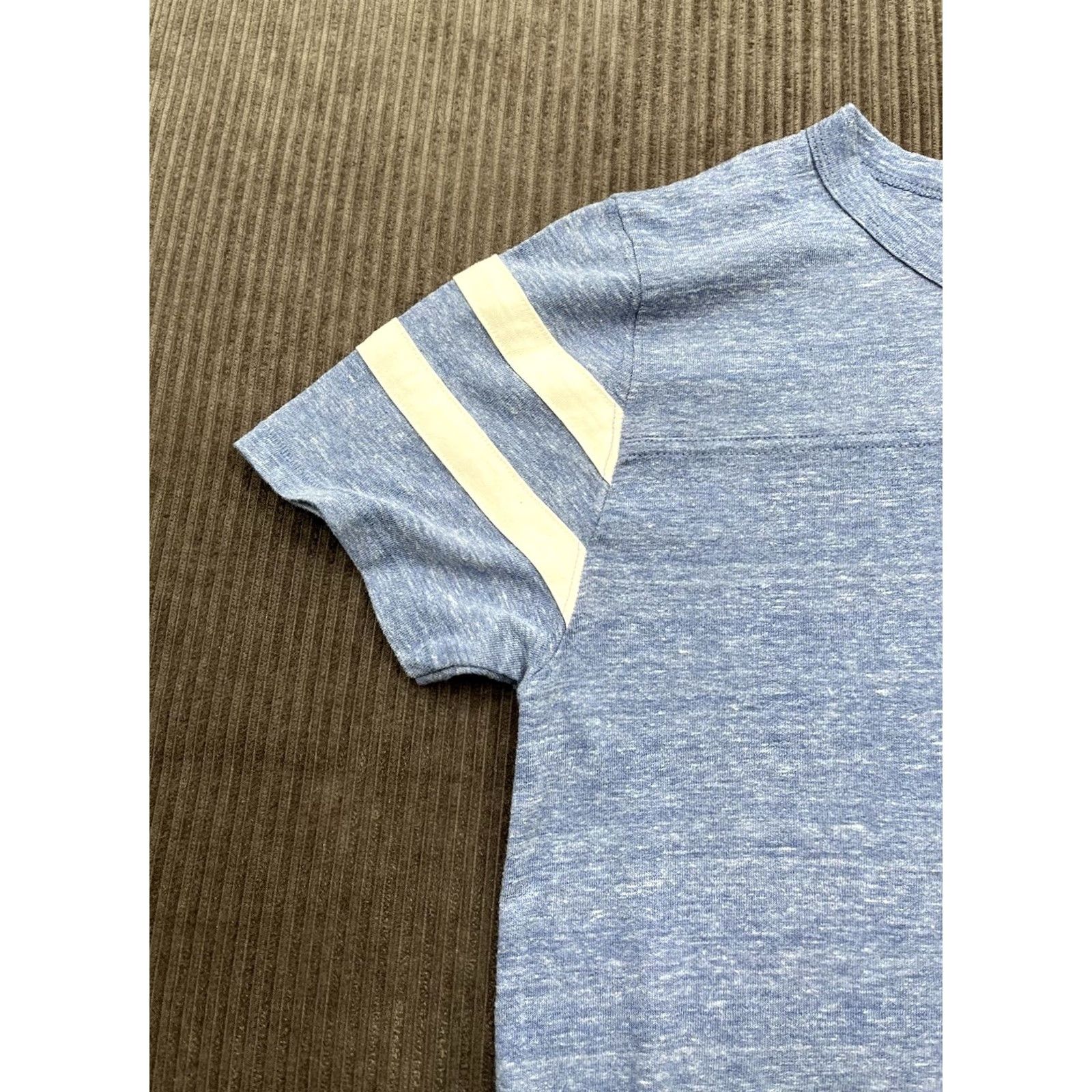 Vintage Young & Reckless Men Football T-Shirt L Blue White Striped Casual Size US L / EU 52-54 / 3 - 6 Thumbnail