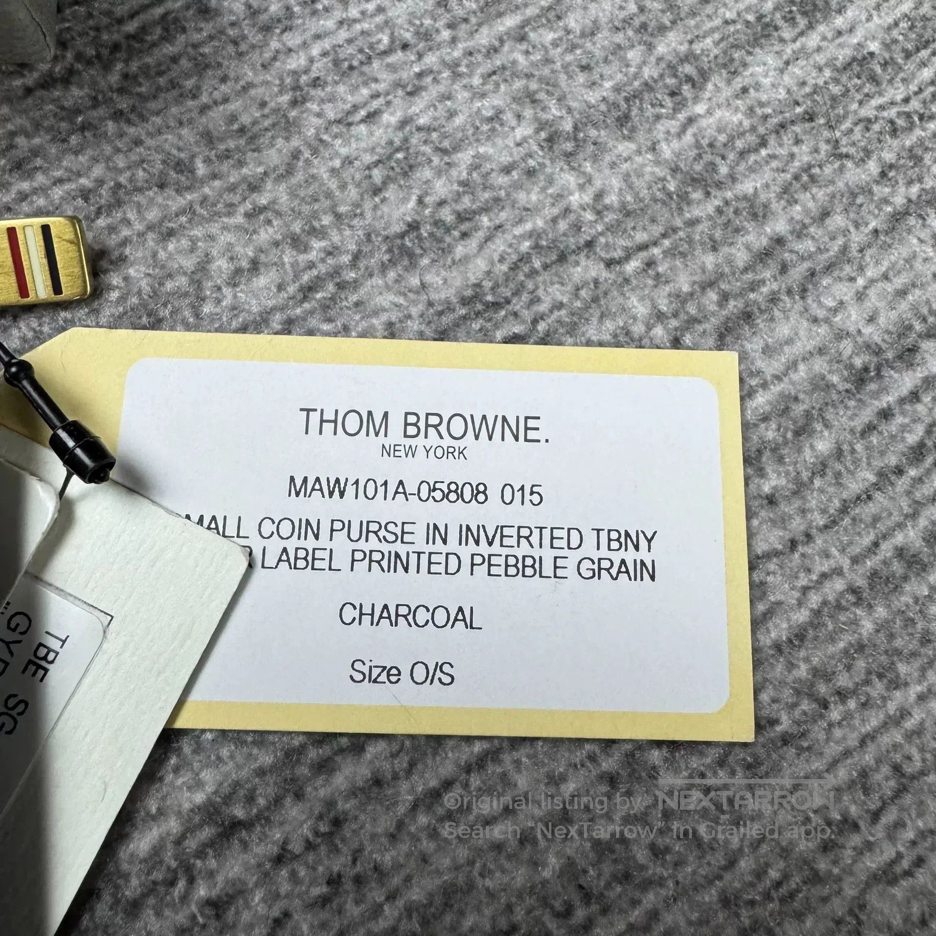 Thom Browne Thom Browne Black Card Holder with Tag. Size ONE SIZE - 4 Thumbnail