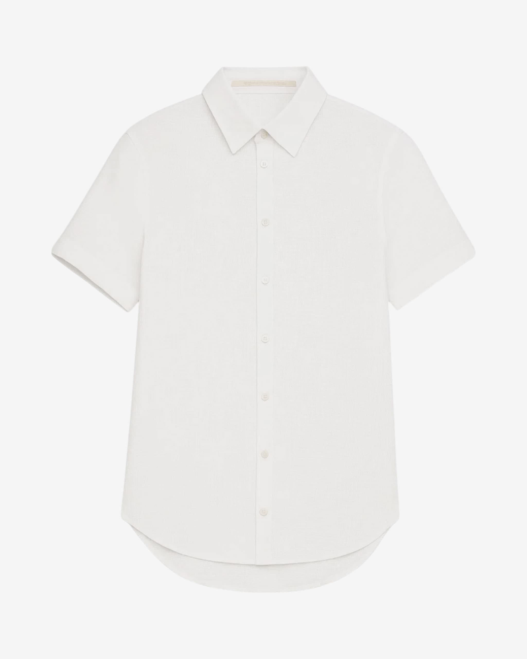 Carol Christian Poell White Chainseam Shirt CM/2240 SPUR/1