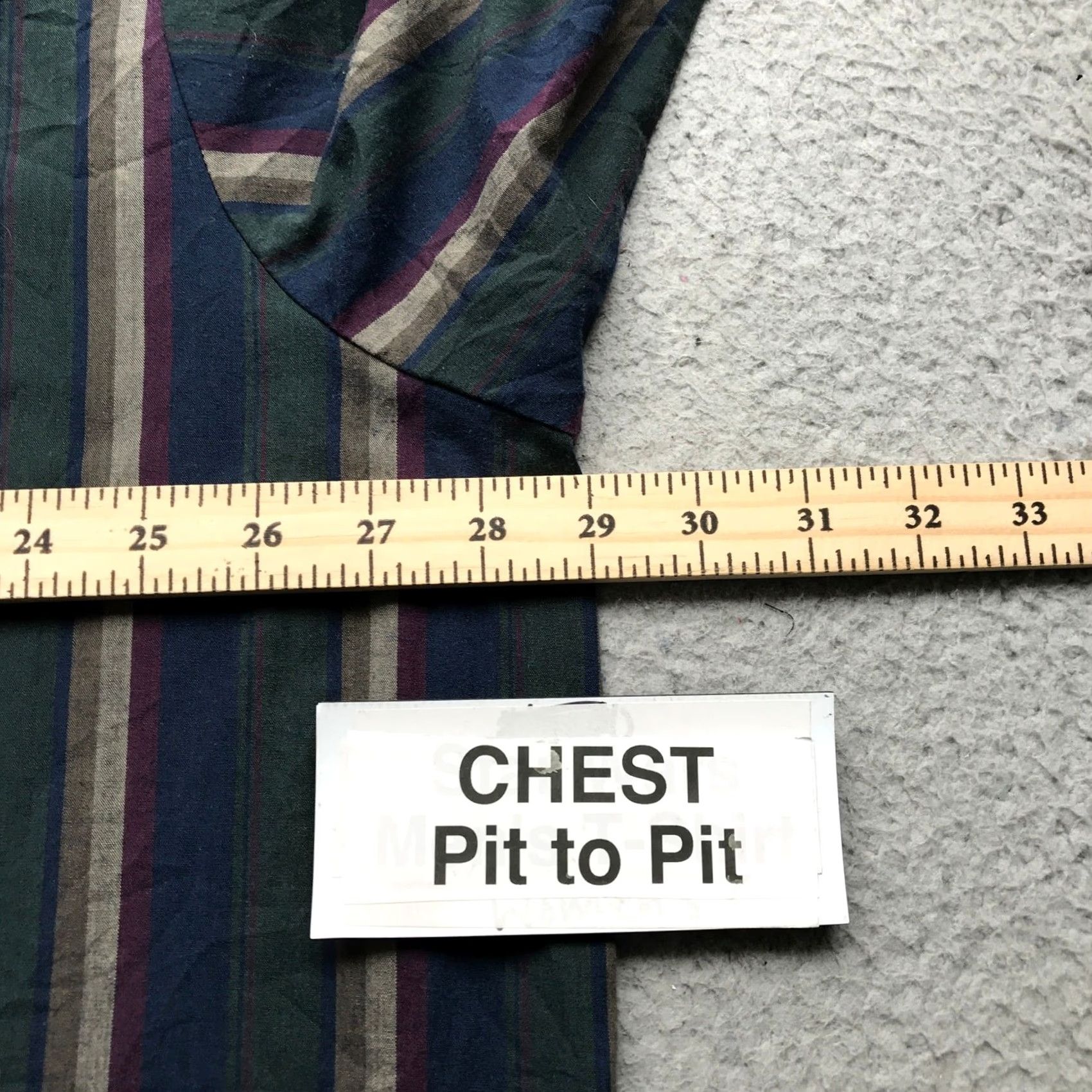 Vintage VINTAGE Ely Plains Big Man Button Up Shirt Men 2X Pearl Snap Striped Green Navy Size US XXL / EU 58 / 5 - 6 Thumbnail