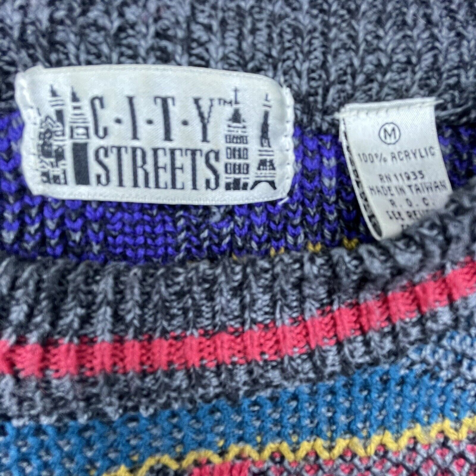 City Streets Vintage City Streets Sweater Medium Primary Cosby 80s Dad Size US M / EU 48-50 / 2 - 3 Thumbnail