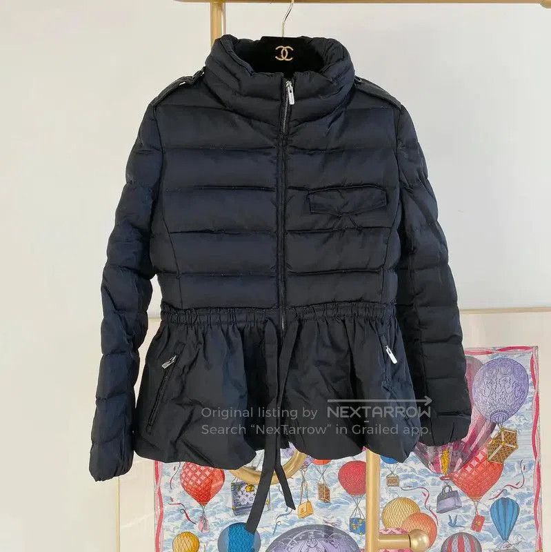 Miu Miu Miu Miu Black Polyester Women's Down Jacket . Size L / US 10 / IT 46 - 1 Thumbnail