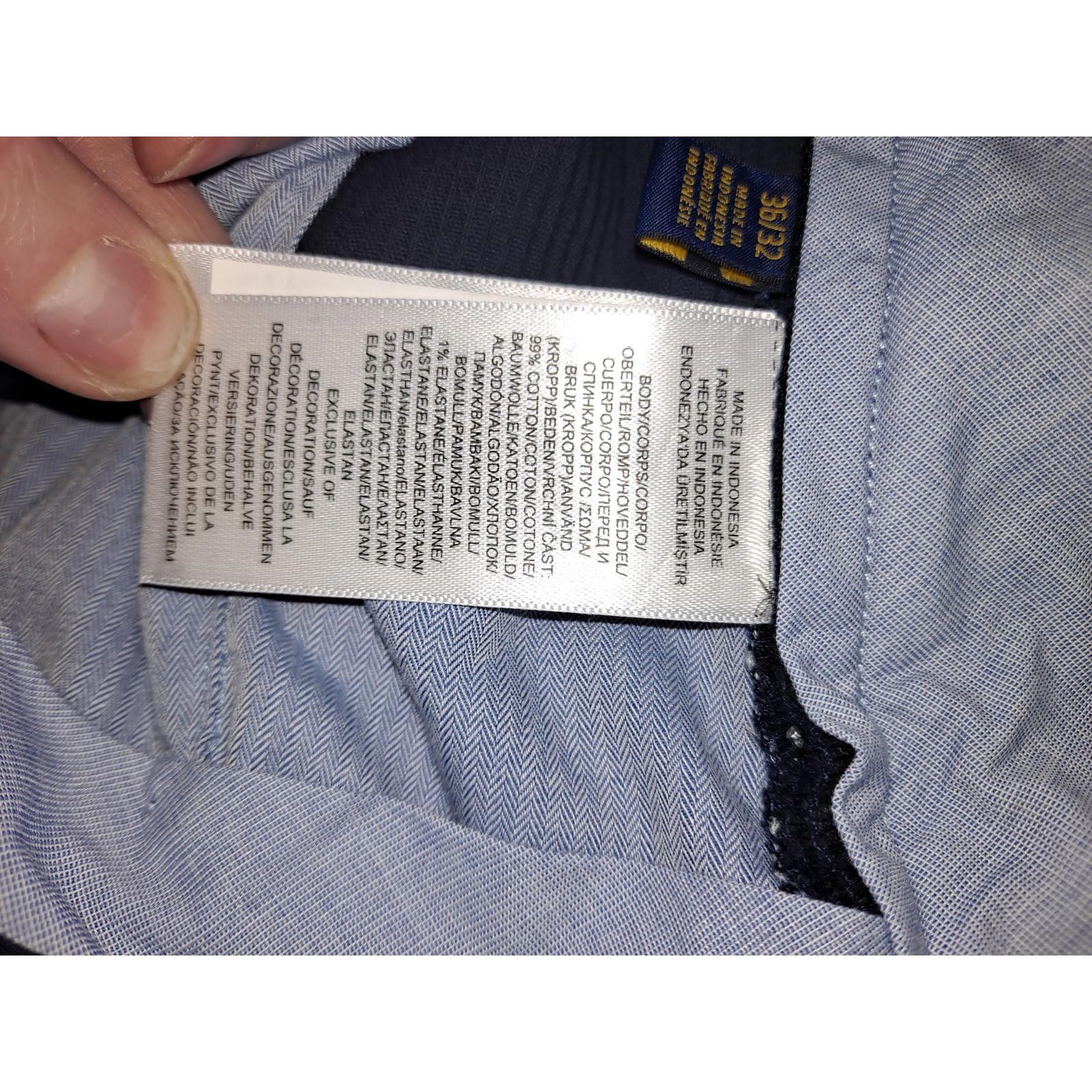 Polo Ralph Lauren Polo Ralph Lauren Classic Stretch Fit Blue Corduroy Pants Si Size US 36 / EU 52 - 7 Thumbnail