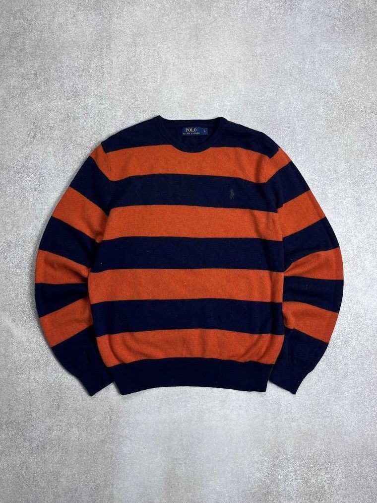Other Vintage Polo Ralph Lauren Striped Knit Sweater Y2K L Size US L / EU 52-54 / 3 - 1 Thumbnail
