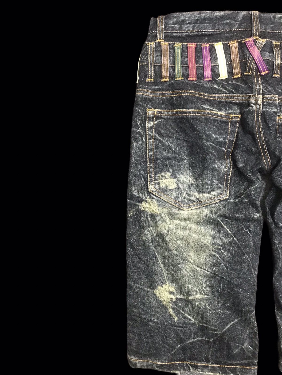 Japanese Brand 💥DOUBLE WAIST💥 NYLAUS SICK SHORT DISTRESSED DENIM F331 Size US 29 - 9 Thumbnail