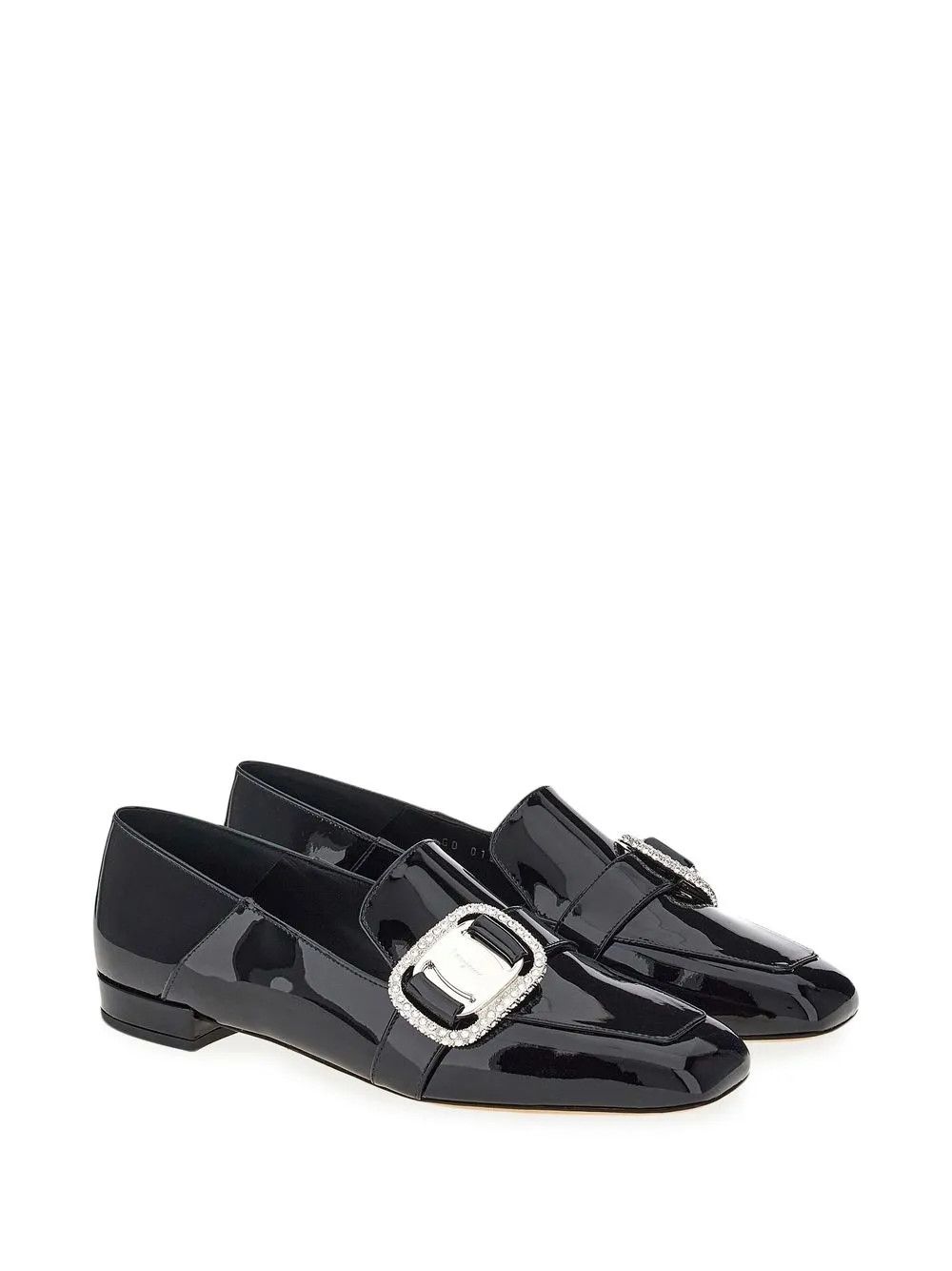 Salvatore Ferragamo o1y0426 Loafers in Black Size US 8 / IT 38 - 2 Thumbnail