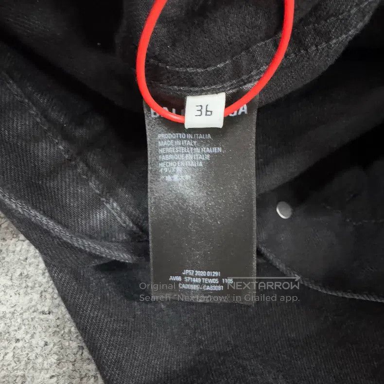 Balenciaga Balenciaga Crystal Logo Denim Jacket Size XS / US 0-2 / IT 36-38 - 7 Thumbnail