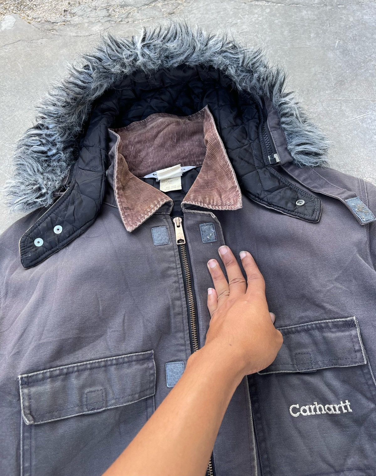 Carhartt 🔥Vintage Carhartt Arctic Jacket With Removable Hood Size US XL / EU 56 / 4 - 6 Thumbnail