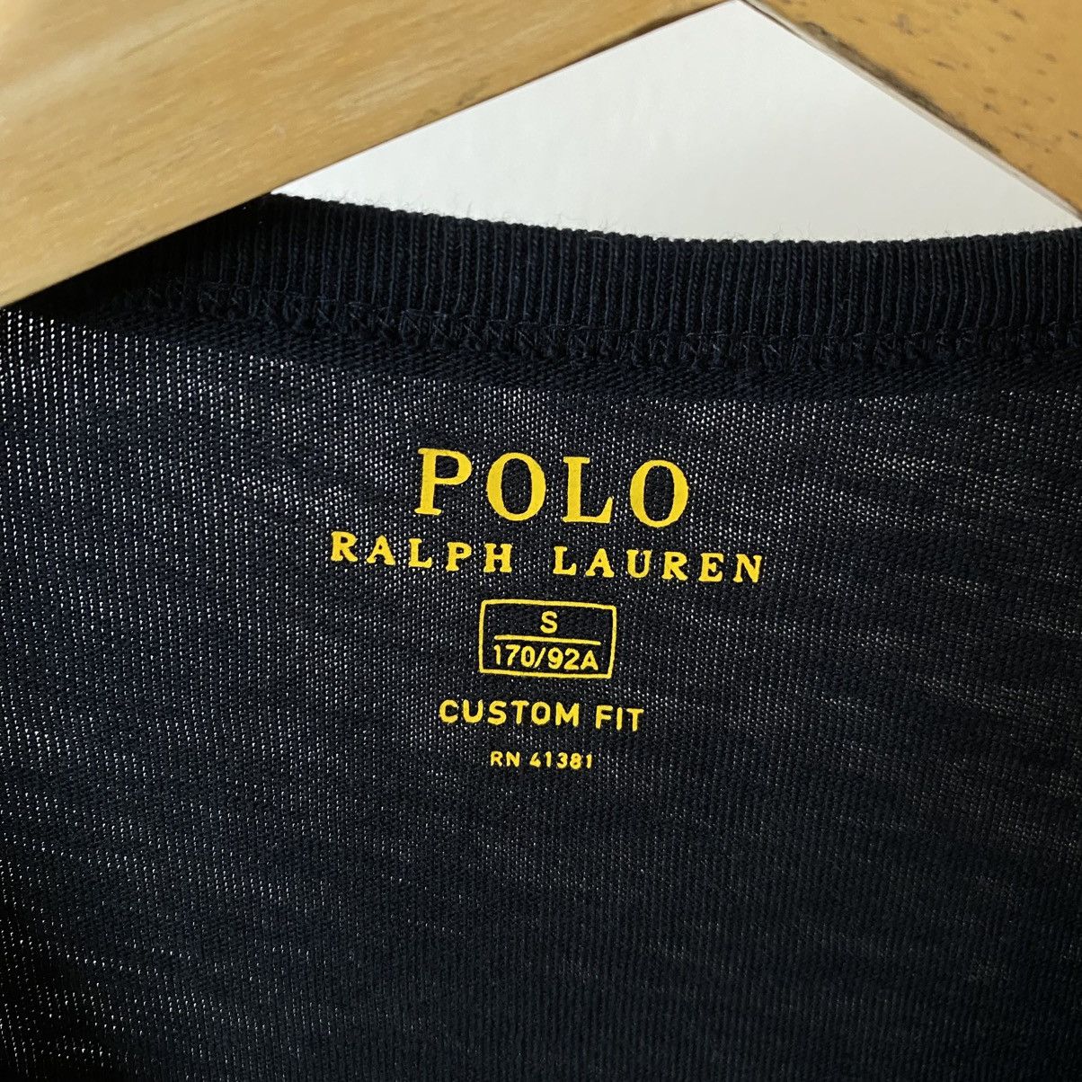 Polo Ralph Lauren Polo Ralph Lauren Embroidery Spell Out Black T Shirt Size US S / EU 44-46 / 1 - 4 Thumbnail