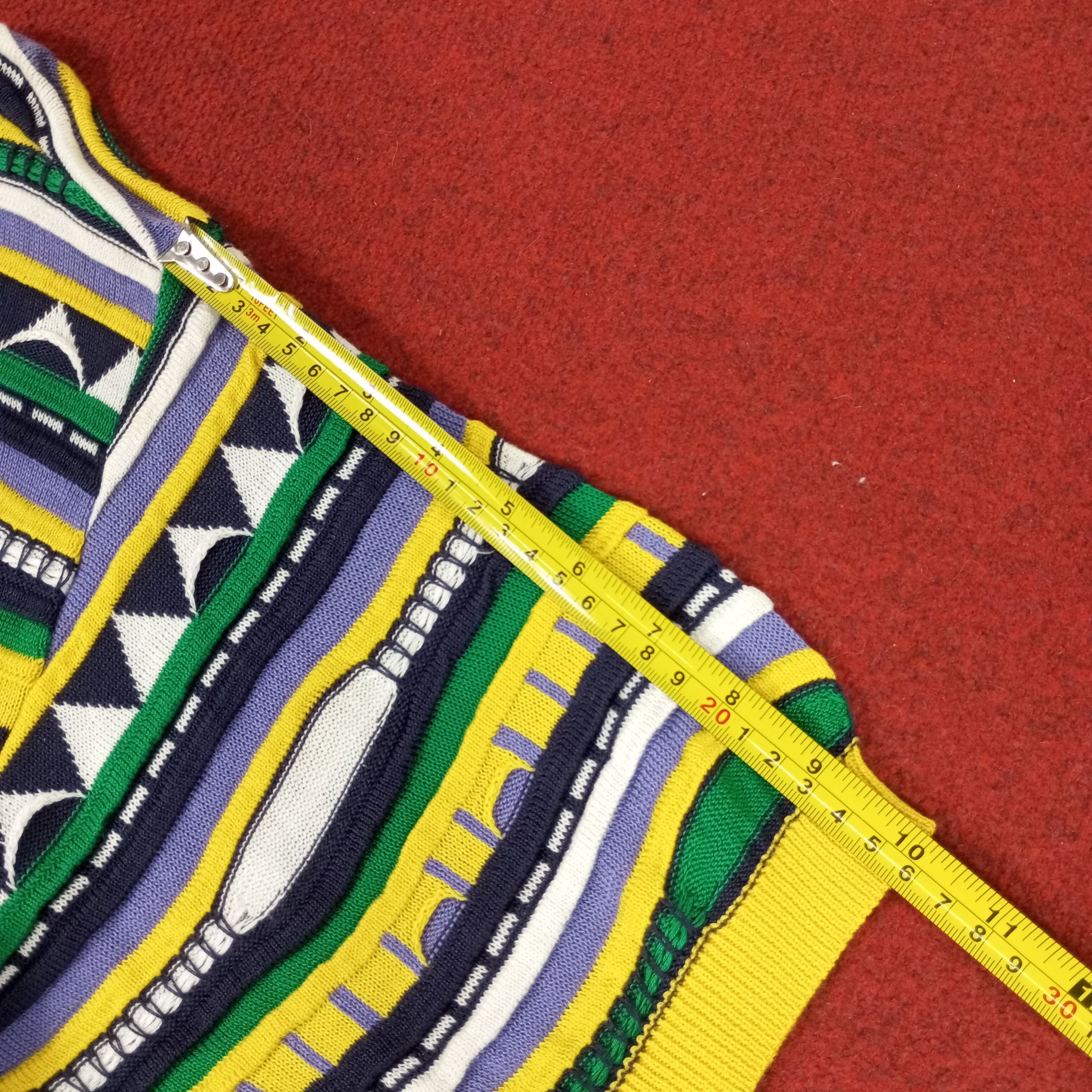 Coogi × Vintage Modigliani Stripes Art Style Design Polos Size US M / EU 48-50 / 2 - 8 Thumbnail
