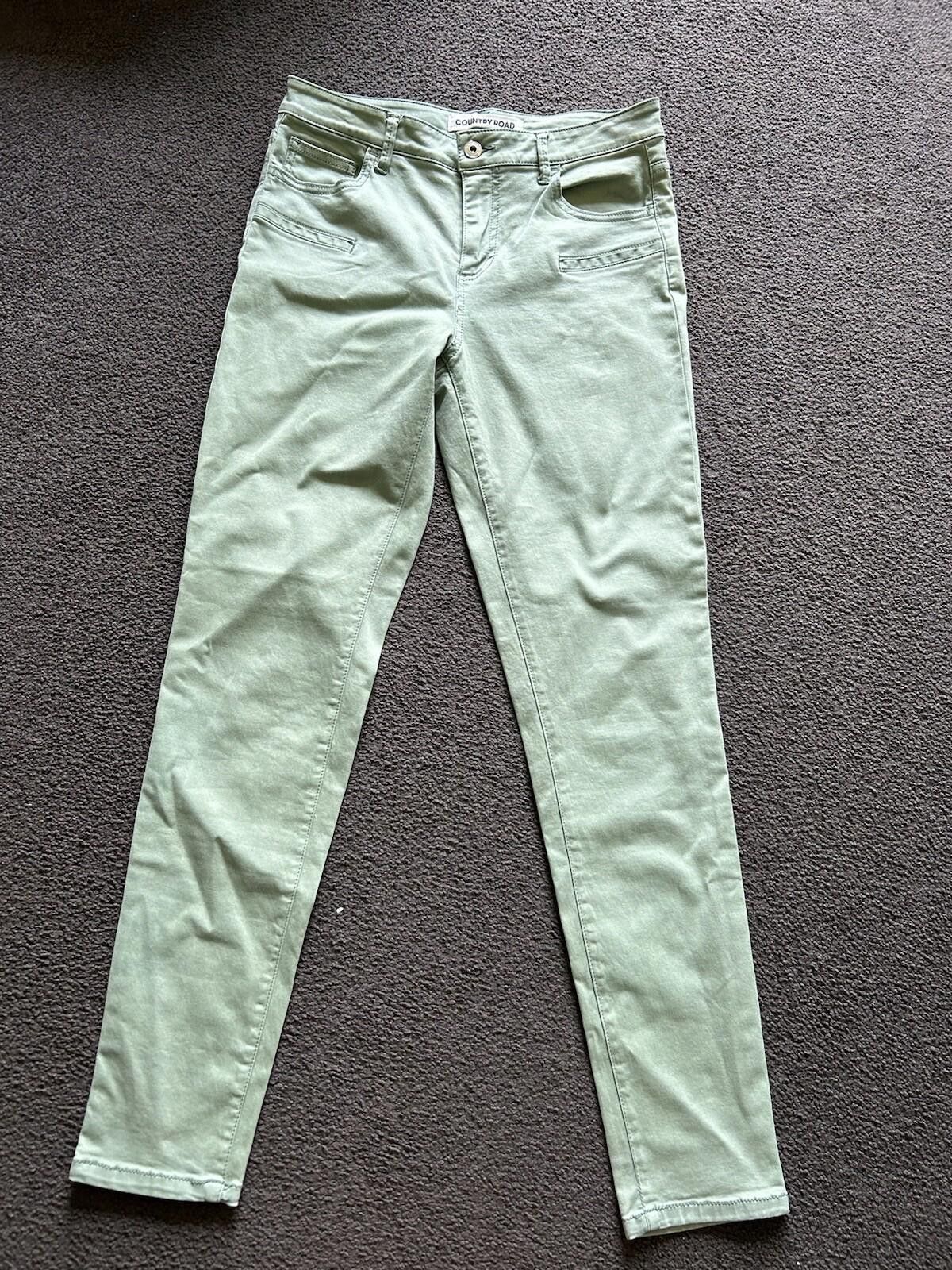 Country Road Country Road Skinny Crop Jeans Green Denim Mid Rise - Sz 9 Size 25" / US 0 / IT 36 - 1 Thumbnail
