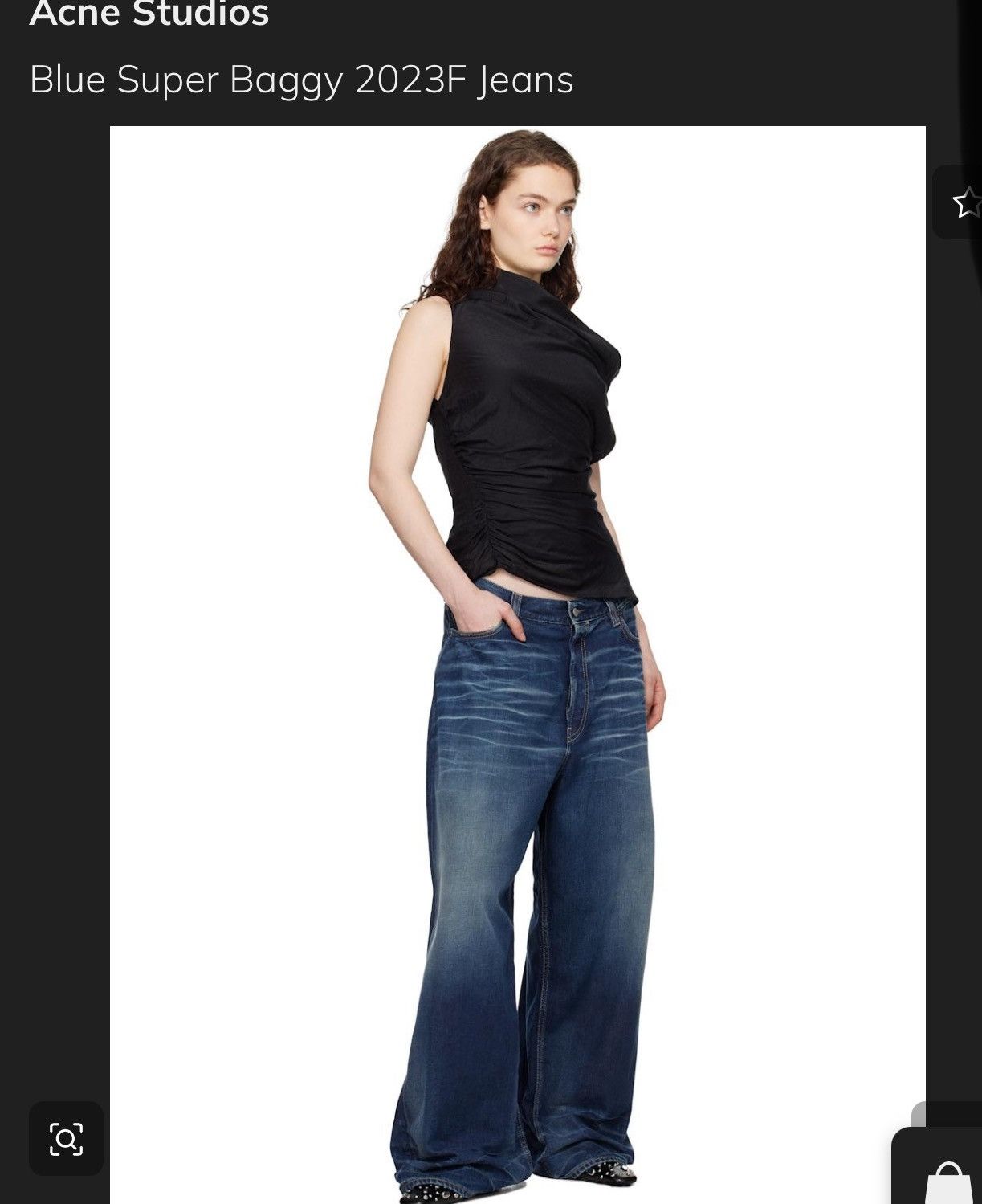 Acne Studios Acne Studios 2023M Super Baggy Broadway Jeans in Mid Size 26" / US 2 / IT 38 - 4 Thumbnail