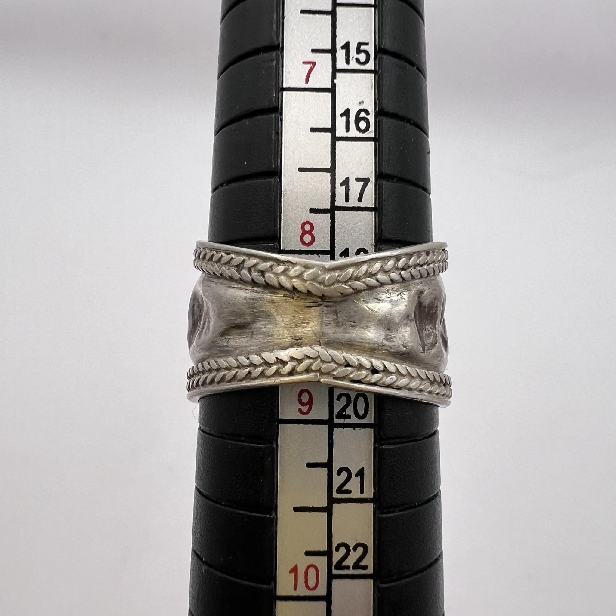 Vintage Vintage Sterling Silver 92 Jewelry Ring Signed Size 8.5 Size ONE SIZE - 7 Thumbnail
