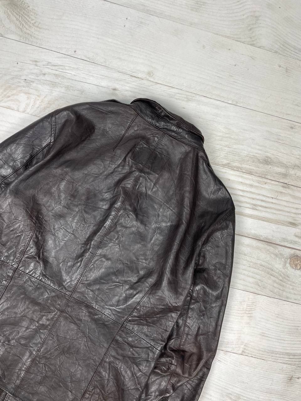 Allsaints Allsaints Enemy Leather Shirt Jacket Brown Men Size M Size US M / EU 48-50 / 2 - 13 Thumbnail