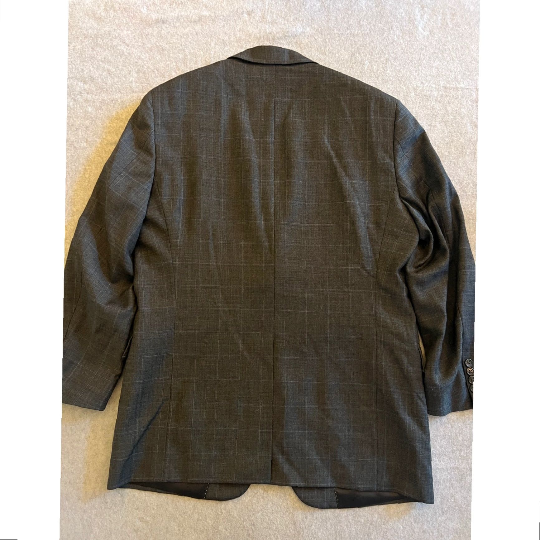 Hart Schaffner Marx Hart Schaffner Marx Blazer Sport Coat Men Large Lined Gray Single Breasted Notch Wool Coat Style Size 42R - 3 Thumbnail