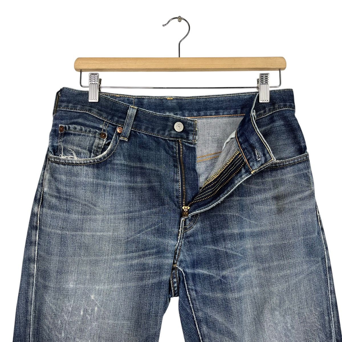 Levi's Vintage Y2k Levis Lot 505 Distressed Denim Jeans Size US 31 - 14 Thumbnail