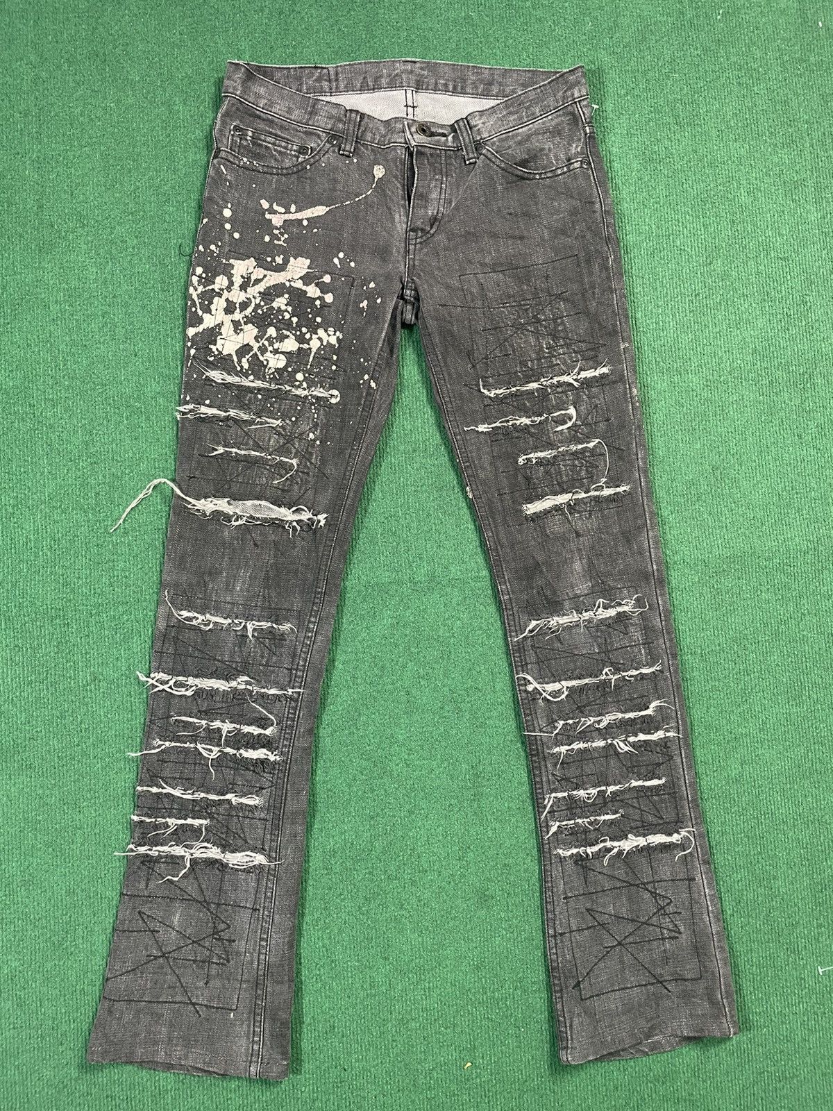 Hysteric Glamour Vintage Hysteric Glamour Ripped Jeans Size US 30 / EU 46 - 2 Thumbnail