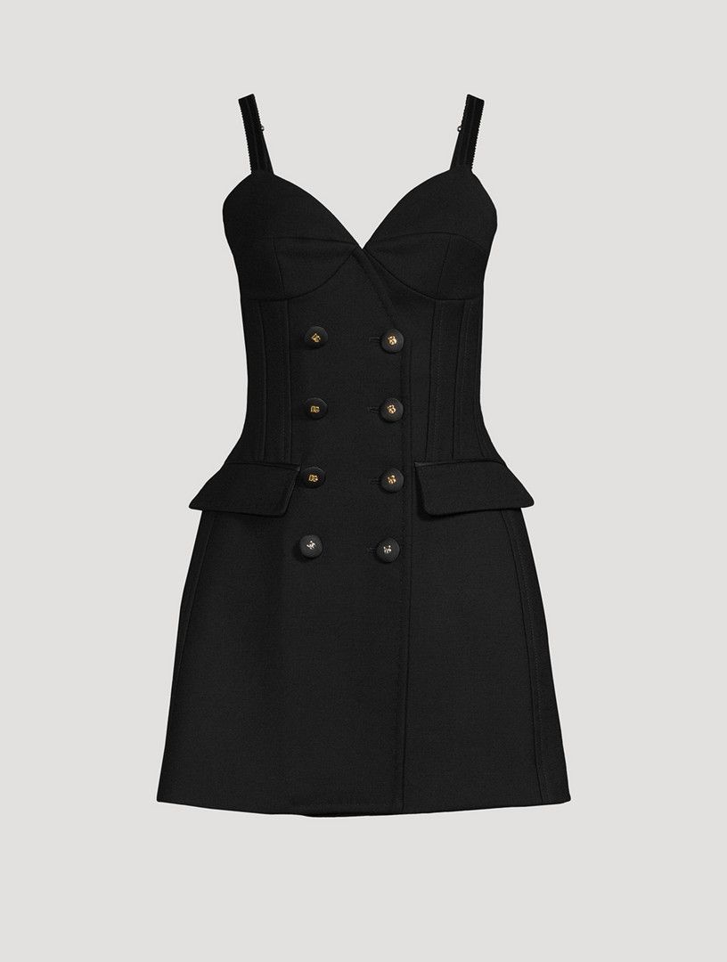 Dolce & Gabbana o1y0825 Blazer Mini Dress in Black Size M / US 6-8 / IT 42-44 - 1 Thumbnail