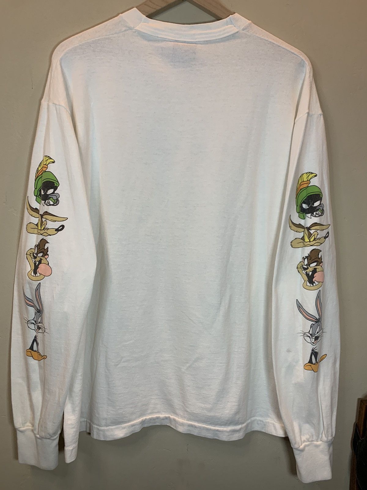 Vintage × Warner Bros RARE* Vintage 1996 Space Jam Single Stitch Long Sleeve Shirt Size US L / EU 52-54 / 3 - 6 Thumbnail