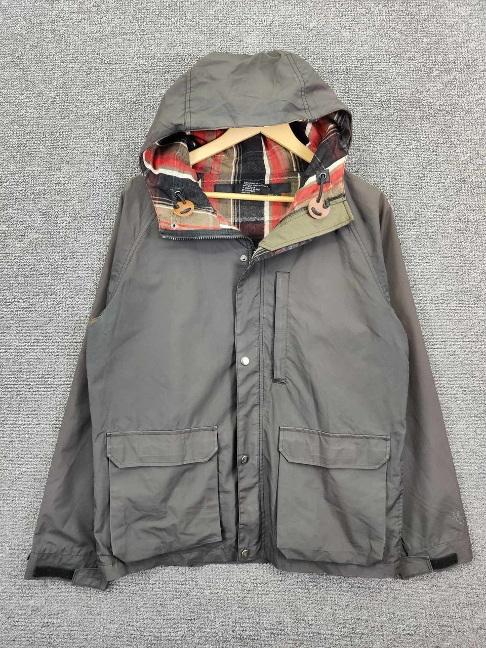 Manastash Vintage Manastash Pertex Checkered Lined Hoodie Light Jacket Size US L / EU 52-54 / 3 - 1 Thumbnail