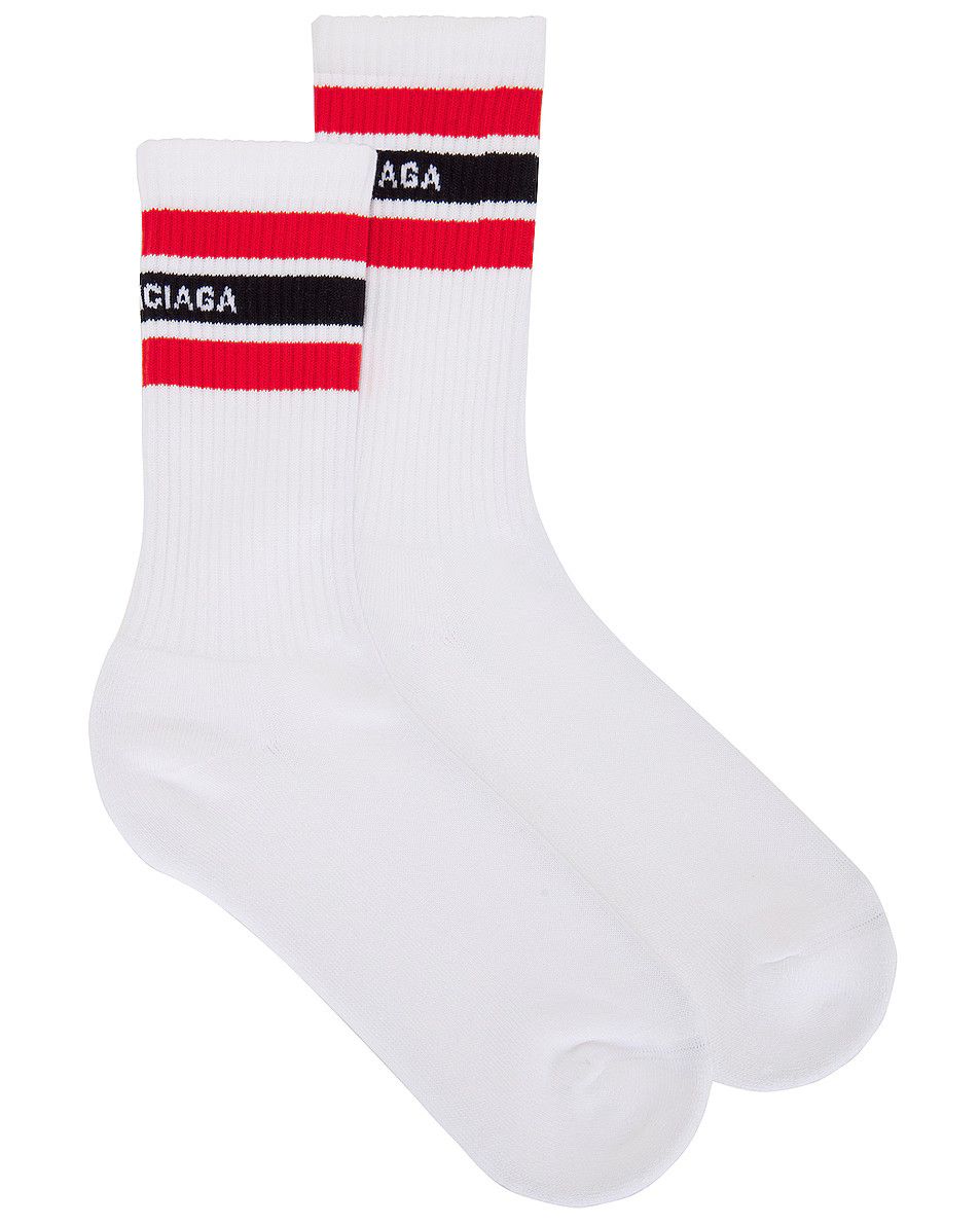 Balenciaga o1mt1gz0824 Size: L / Striped Socks in Multicolor Size ONE SIZE - 1 Thumbnail