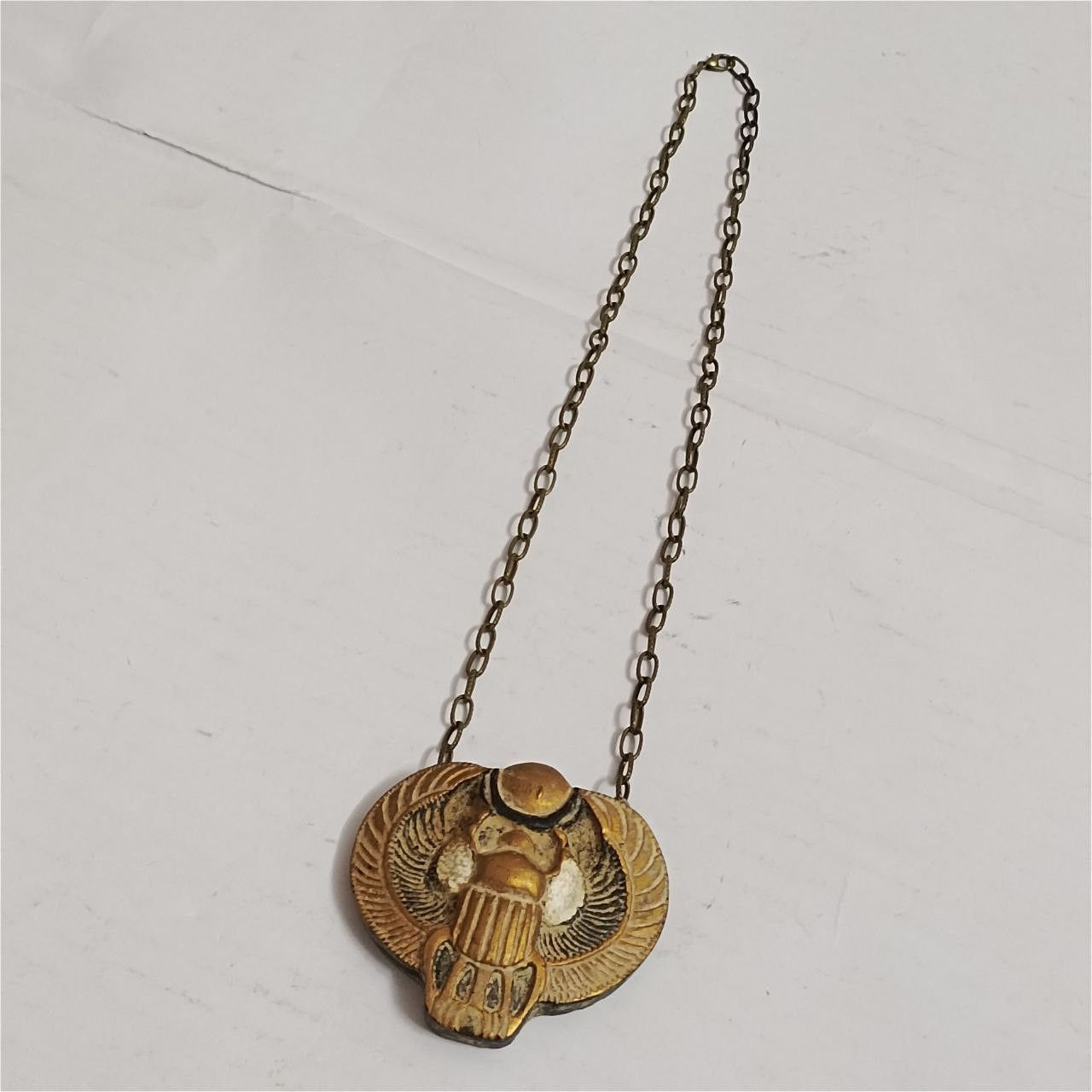 Handmade Handmade Egyptian pendant, antique-style scarab necklace Size ONE SIZE - 7 Thumbnail