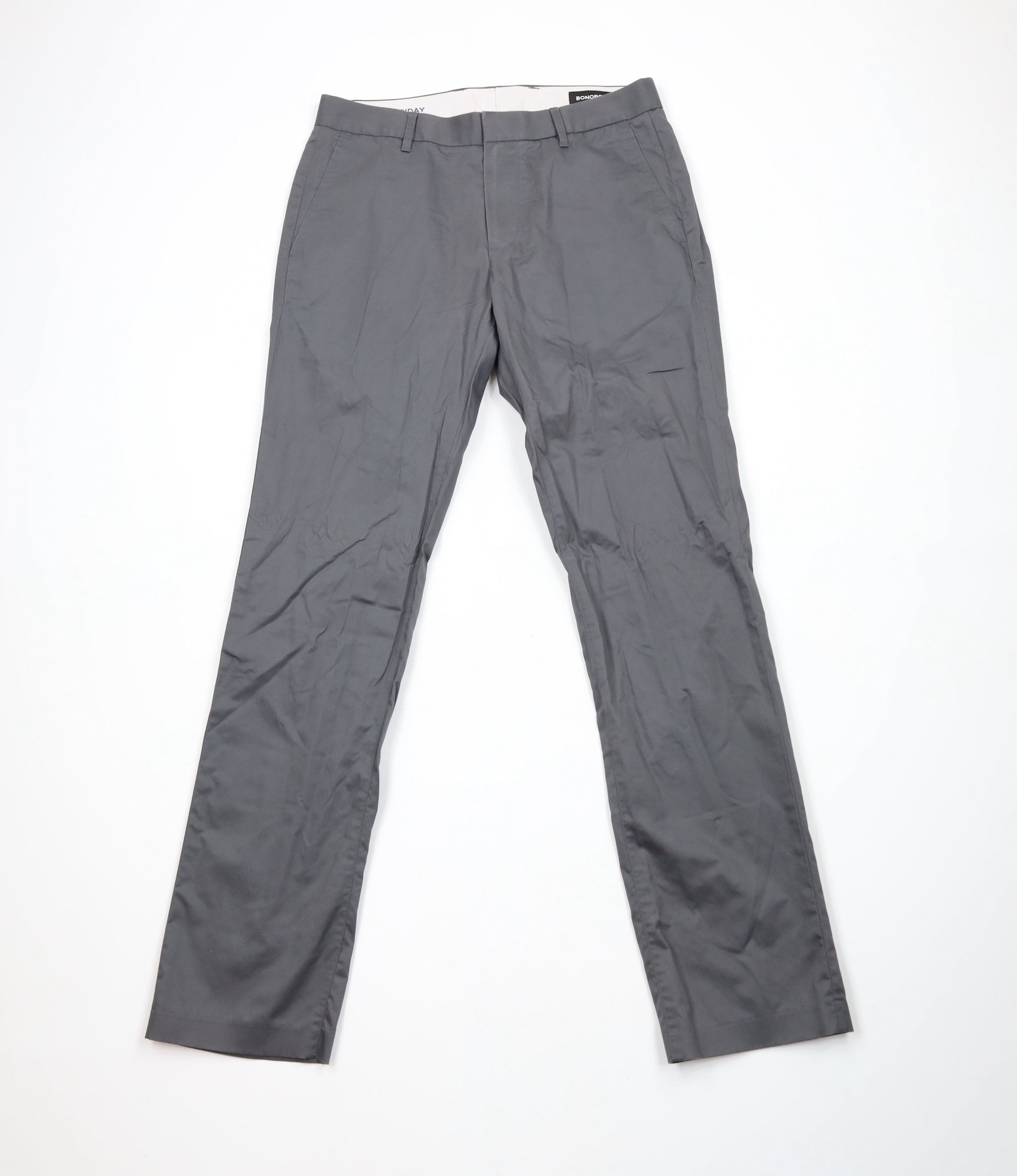 Bonobos × Vintage Bonobos Faded Slim Fit Friday Straight Leg Chino Pants Gray Size US 30 / EU 46 - 1 Thumbnail