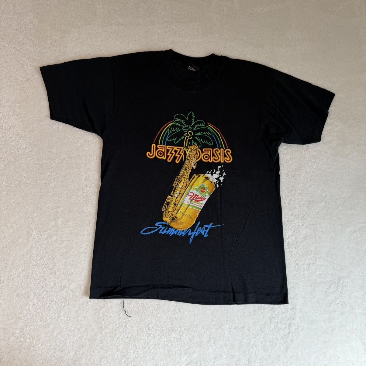 Other 80’s Screen Star Jazz Oasis Single Stitch T-Shirt Size US L / EU 52-54 / 3 - 1 Thumbnail