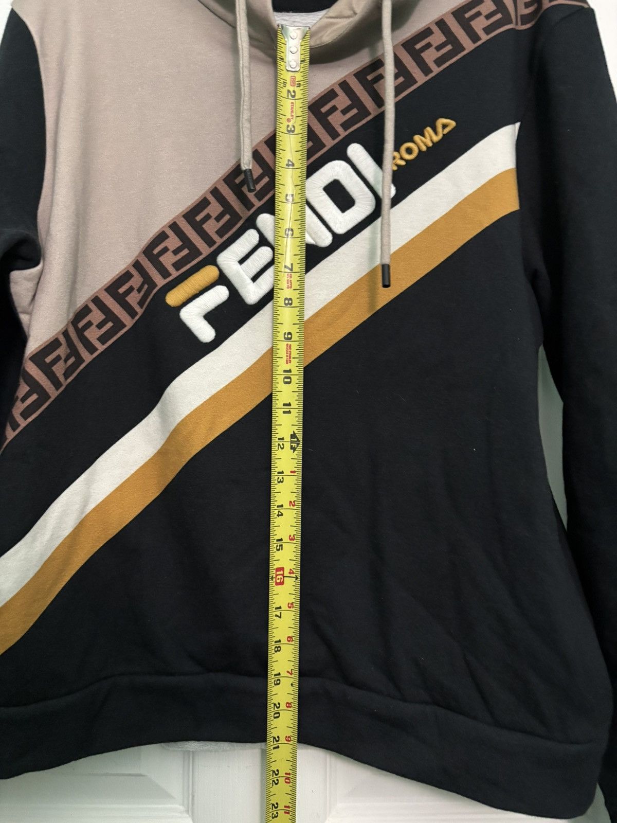 Fendi Fendi x Fila Monogram Hidden Pocket Hoodie Size US L / EU 52-54 / 3 - 8 Thumbnail