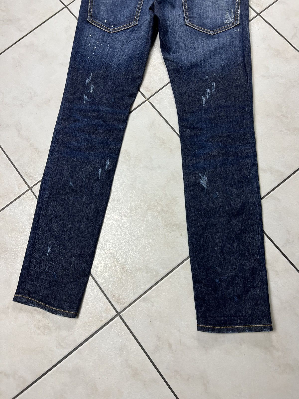 Dsquared2 Dsquared2 classic distressed painted slim denim jeans pants Size US 30 / EU 46 - 12 Thumbnail