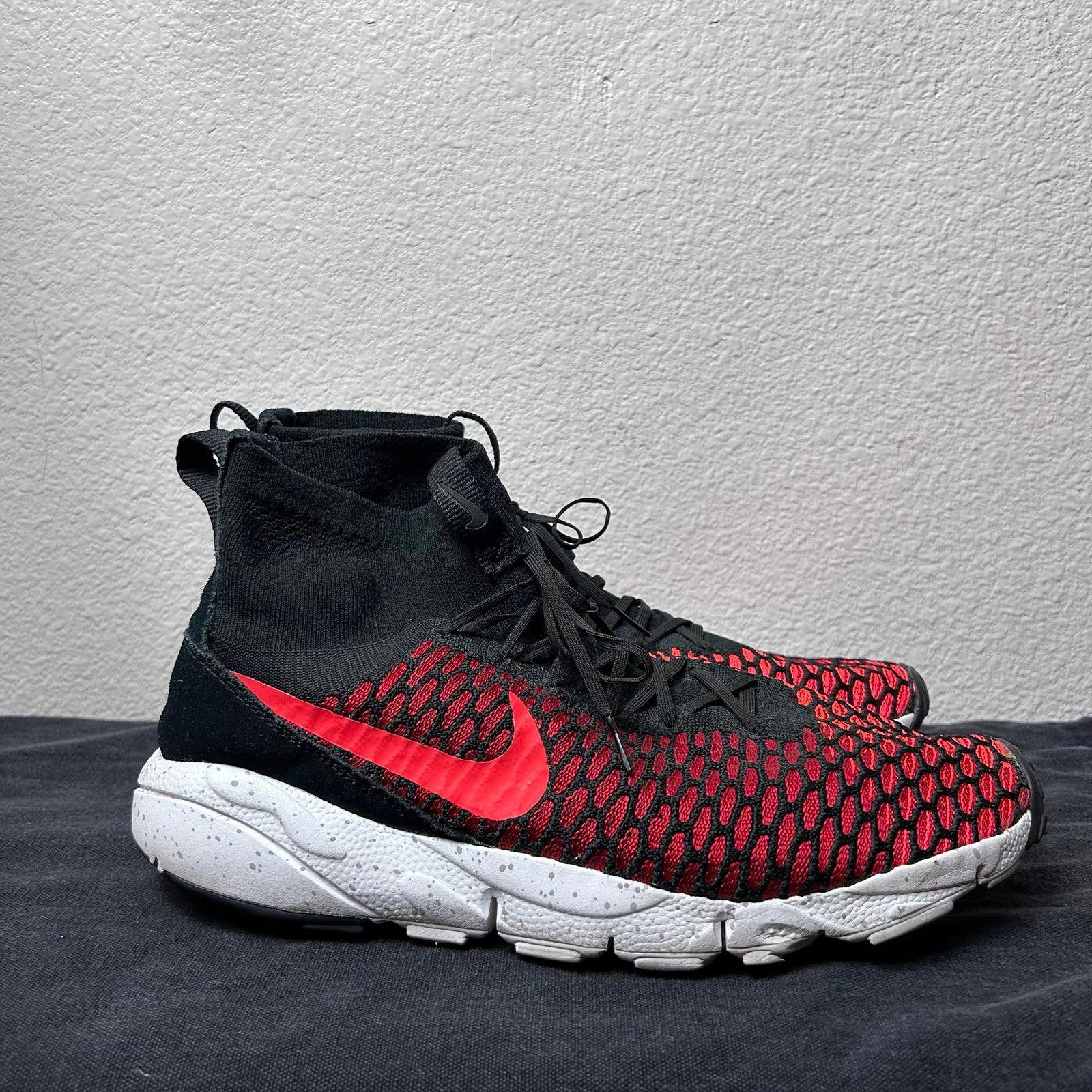 Nike Nike Free Flyknit Mid (Black / Red) Mens sz 11.5 Size US 11.5 / EU 44-45 - 3 Thumbnail