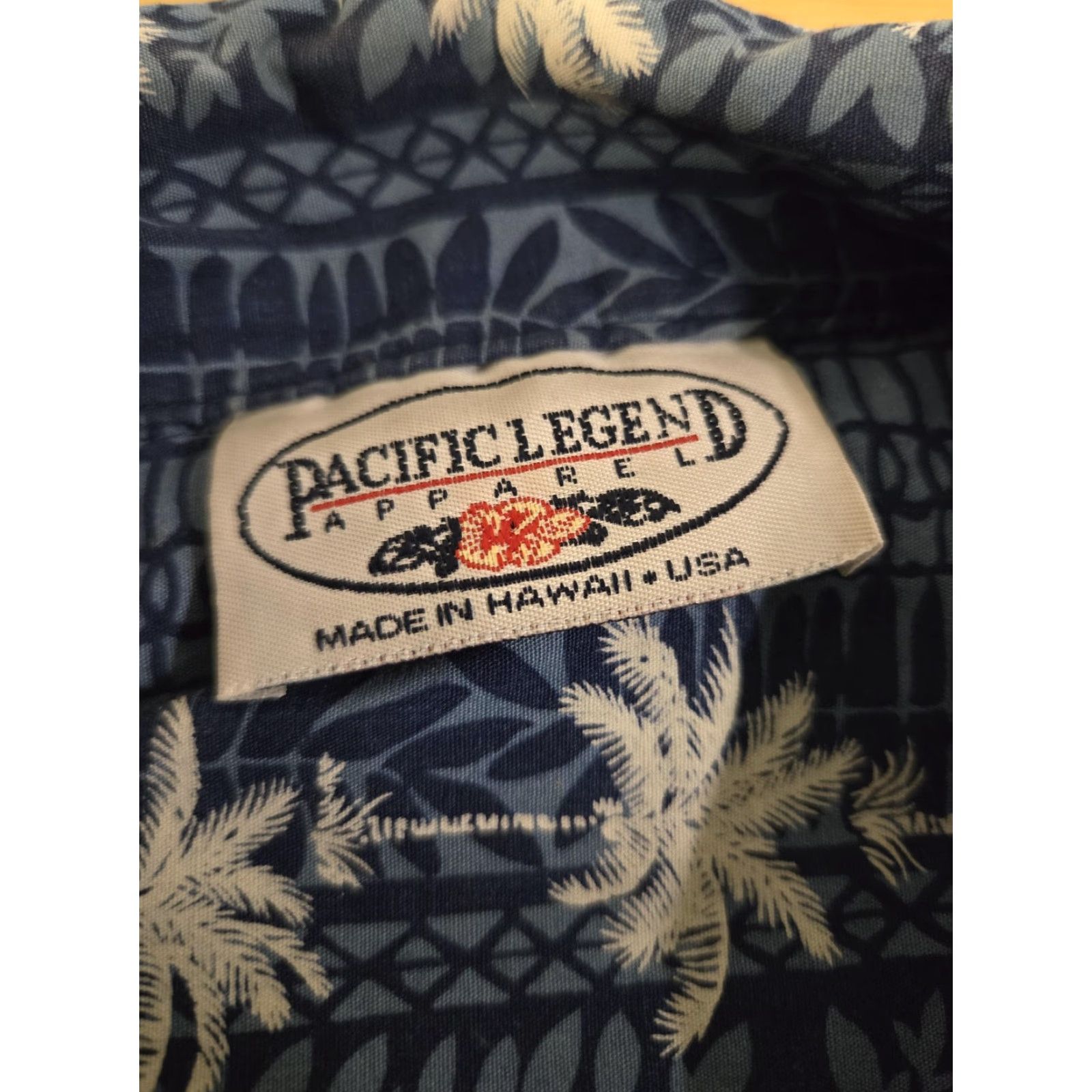 Vintage Pacific Legend Shirt Mens XL Blue Hawaiian Palm Tree Aloha Made in Hawaii USA Size US XL / EU 56 / 4 - 5 Thumbnail