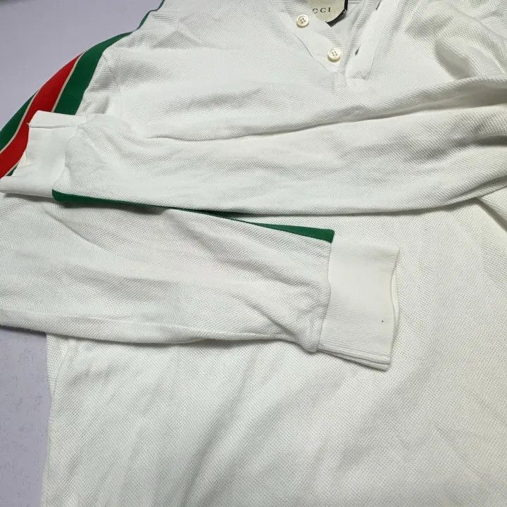 Gucci Gucci Gucci Classic Logo Long Sleeve Polo Shirt -2506 Size US S / EU 44-46 / 1 - 5 Thumbnail