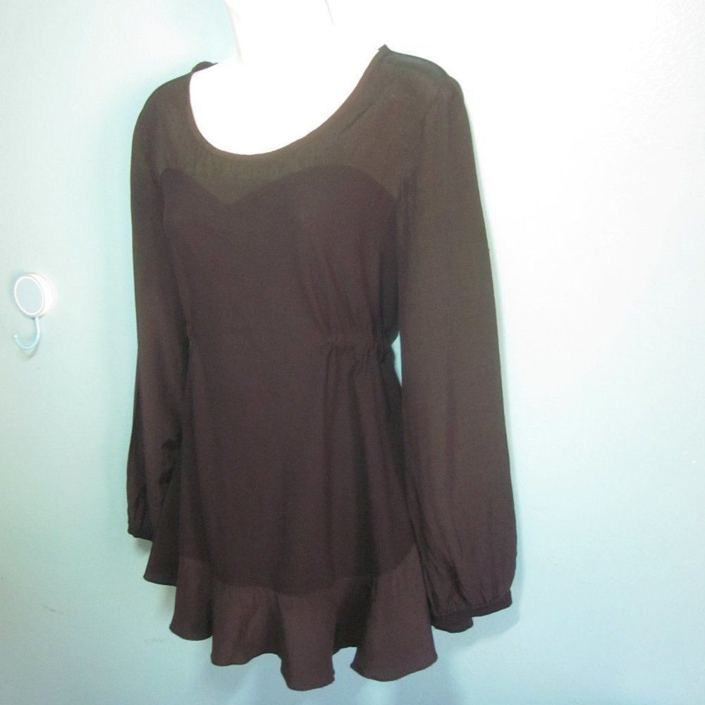 Other Cannisse Paris Womens Black Top Size 2 (US 6 / 8) Size M / US 6-8 / IT 42-44 - 11 Thumbnail