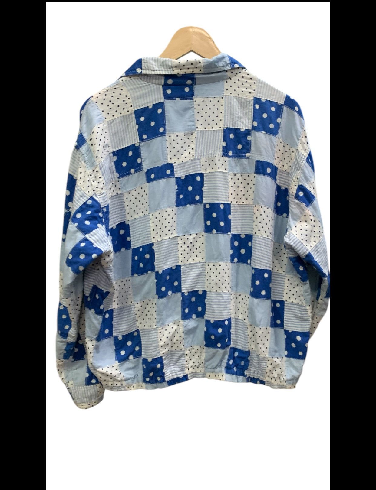Japanese Brand OKAMOTO JEANS COX PATCHWORK SHIRT BOMBER JACKET Size US M / EU 48-50 / 2 - 3 Thumbnail