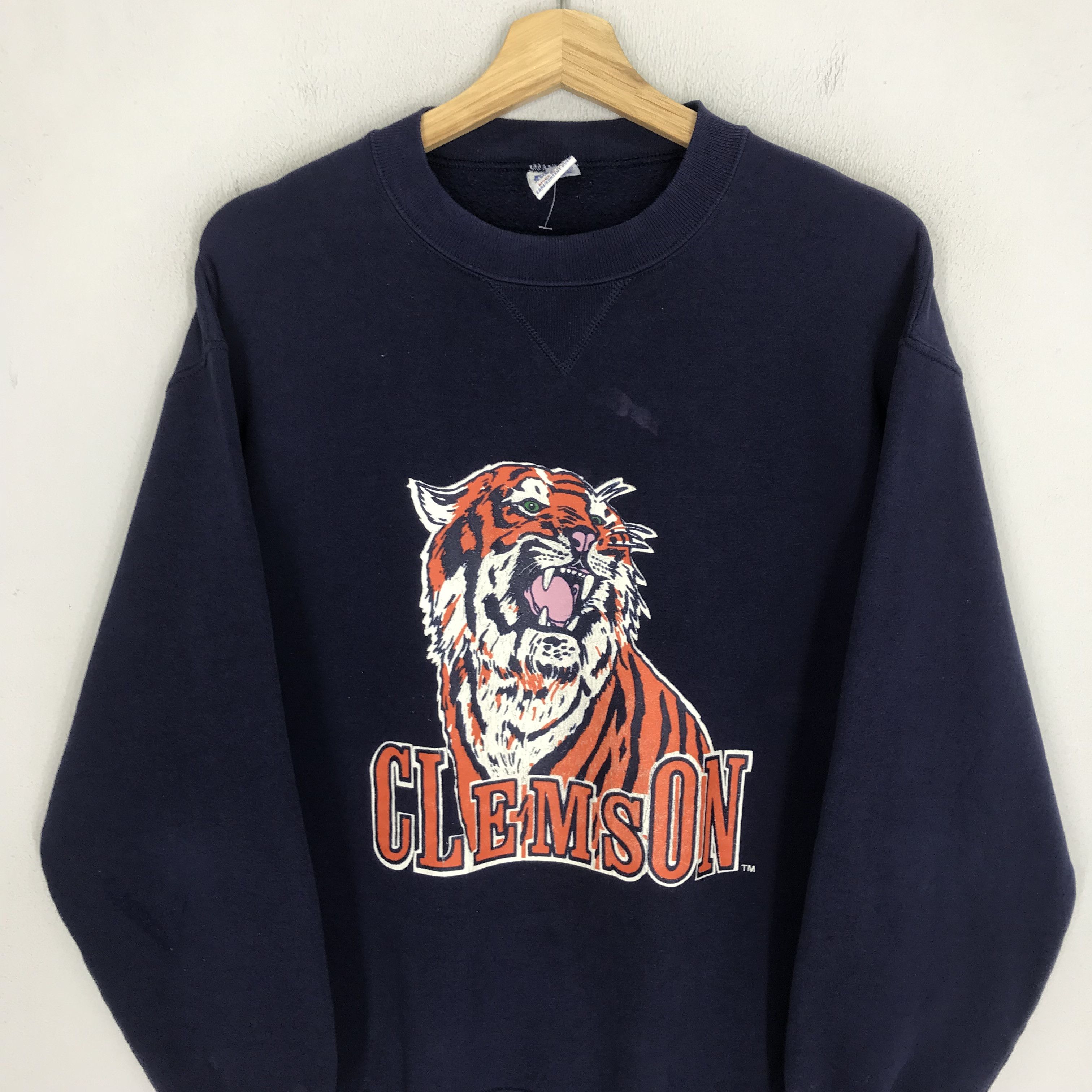 NCAA Vintage 90's Clemson Tigers Ncaa Blue sweatshirt- 649 Size US M / EU 48-50 / 2 - 5 Thumbnail