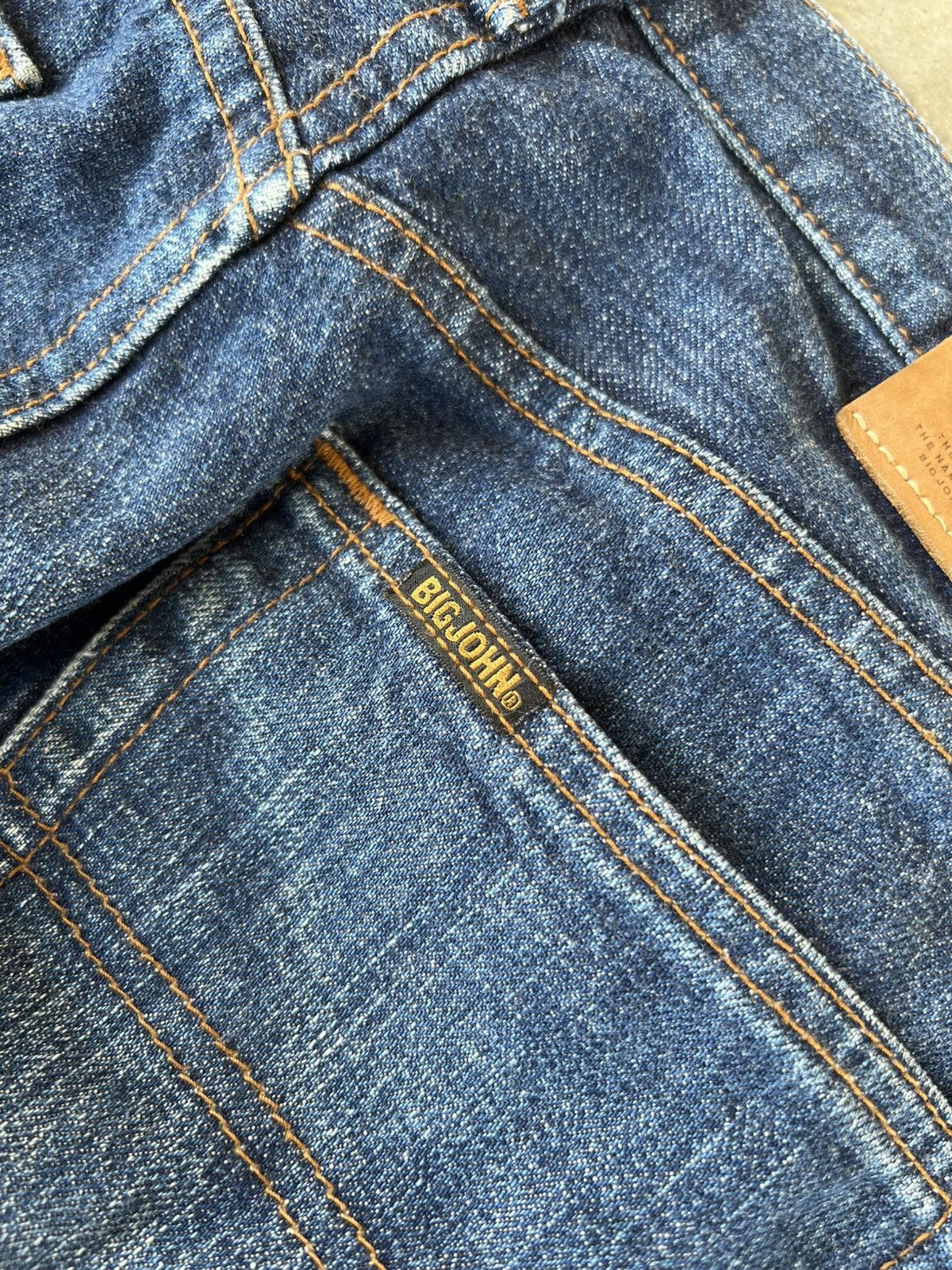 Big John × Japanese Brand 💥Baggy💥Vintage Big John Extra Blue Jean Size US 32 / EU 48 - 18 Thumbnail