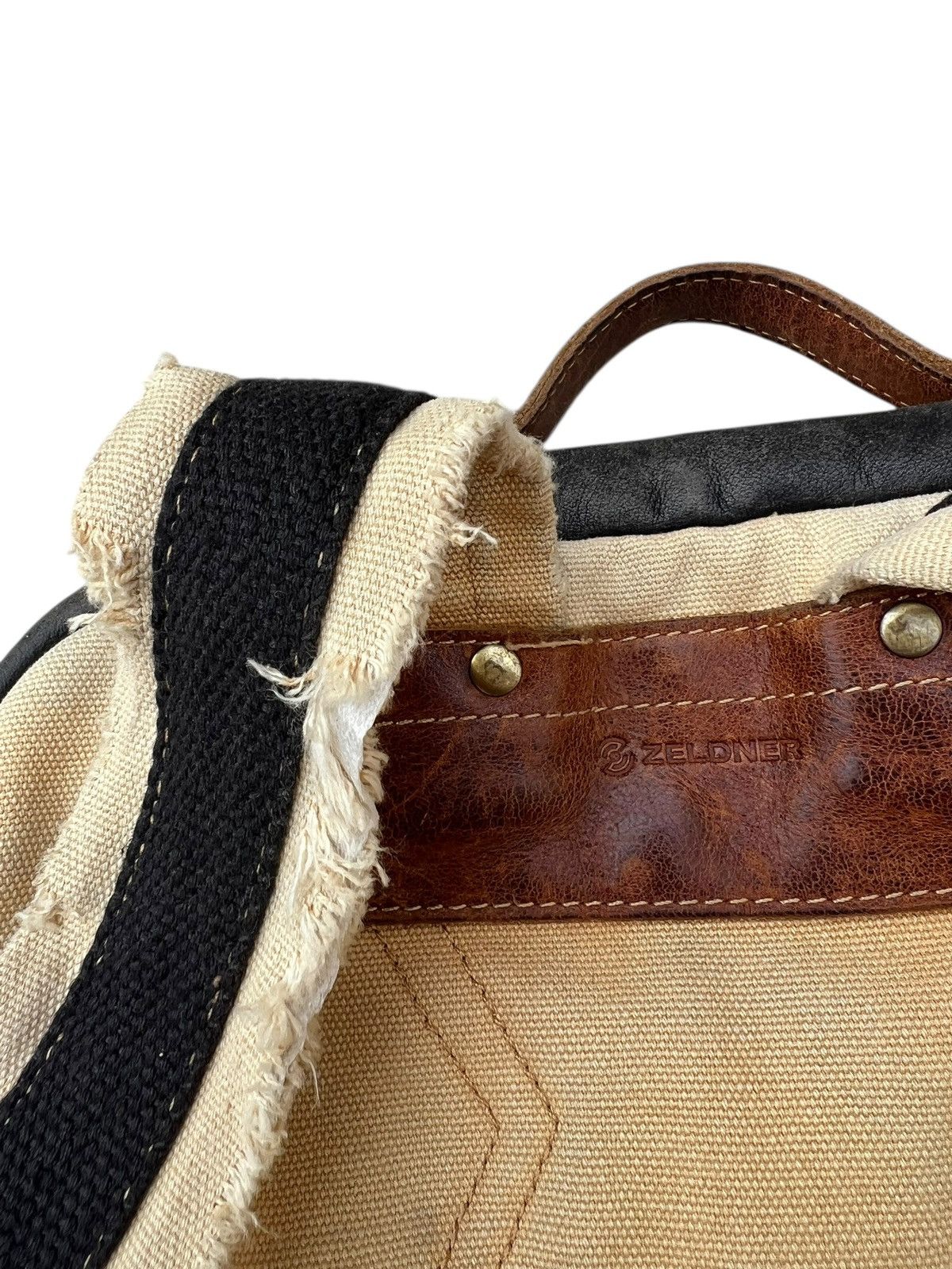 Leather Zeldner Japan Distressed Patina Leather Backpack Bag Size ONE SIZE - 24 Thumbnail