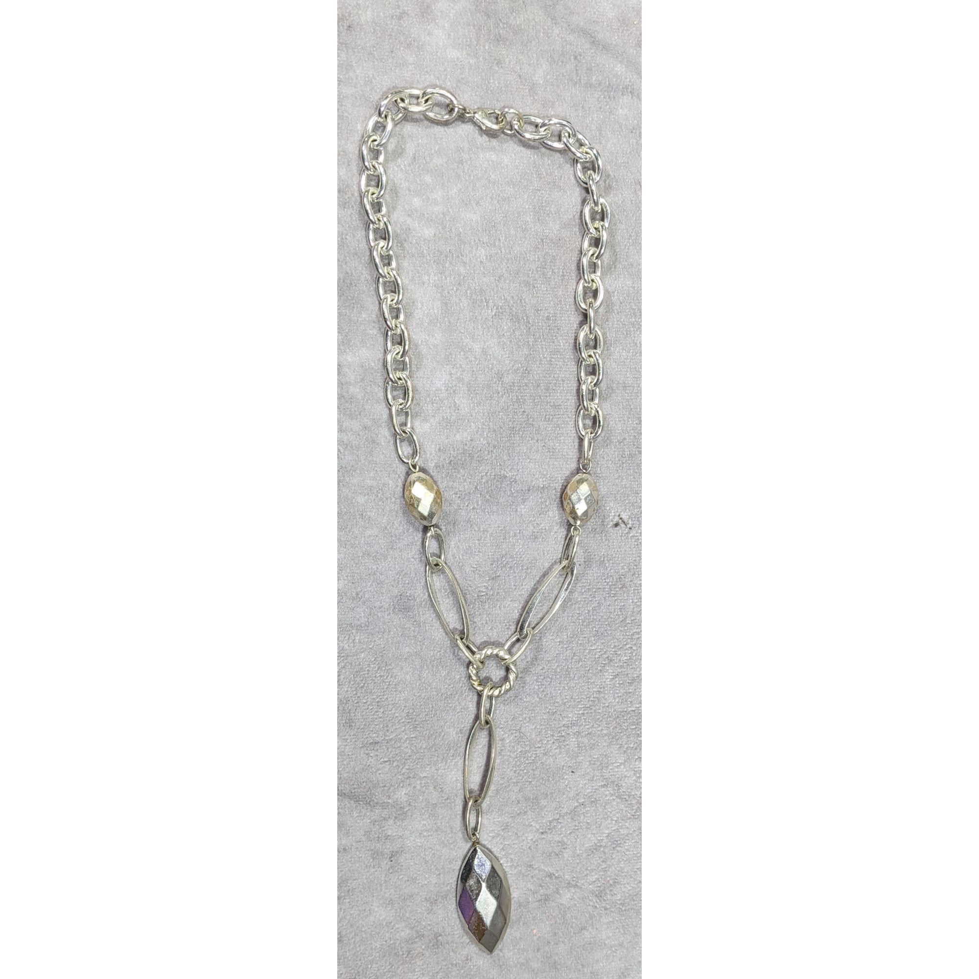 Other Chunky Glam Silver Tone & Statement Necklace Size ONE SIZE - 7 Thumbnail