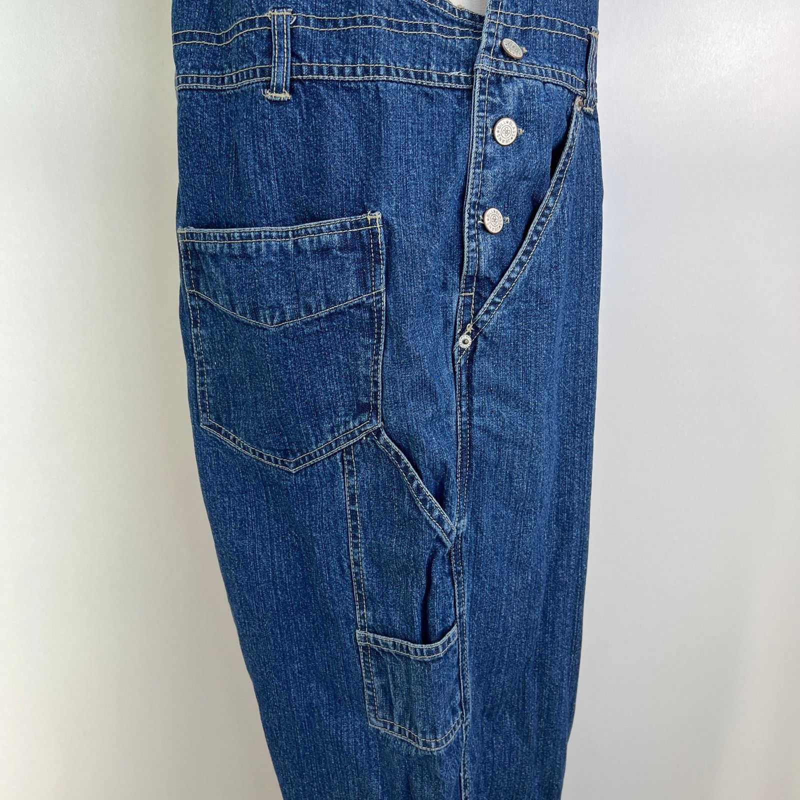 Bill Blass × Vintage Vintage Bill Blass Jeans Deadstock Denim Overalls Blue Size 34" / US 12 / IT 48 - 6 Thumbnail