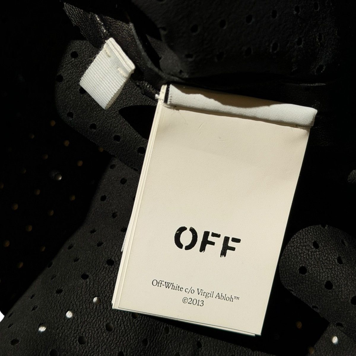 Off-White $2,800 natlover leather mesh jersey Size US XL / EU 56 / 4 - 5 Thumbnail