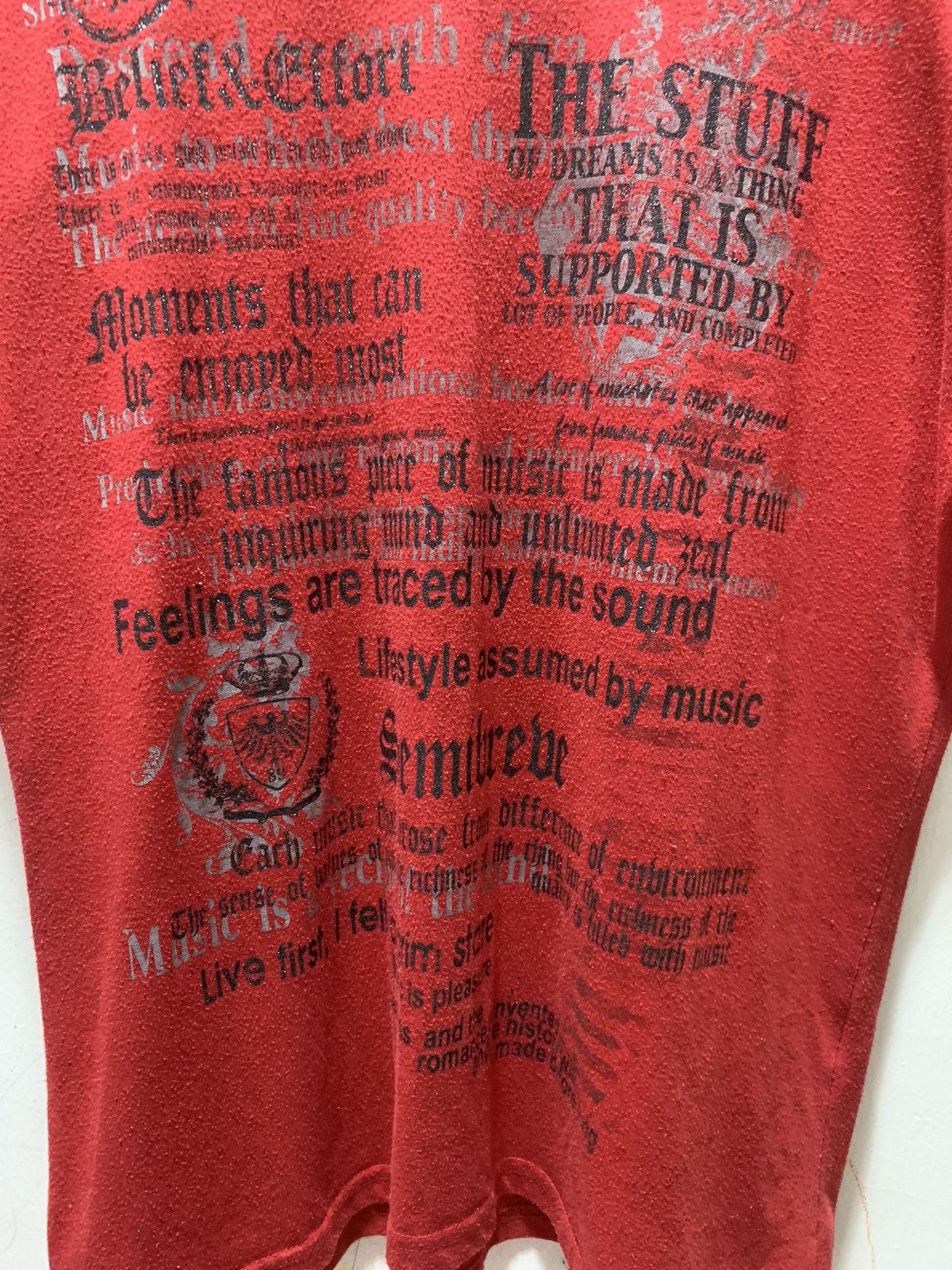 Japanese Brand Japanese Brand Poem If Six was Nine Style Short Sleeve Size US XL / EU 56 / 4 - 5 Thumbnail