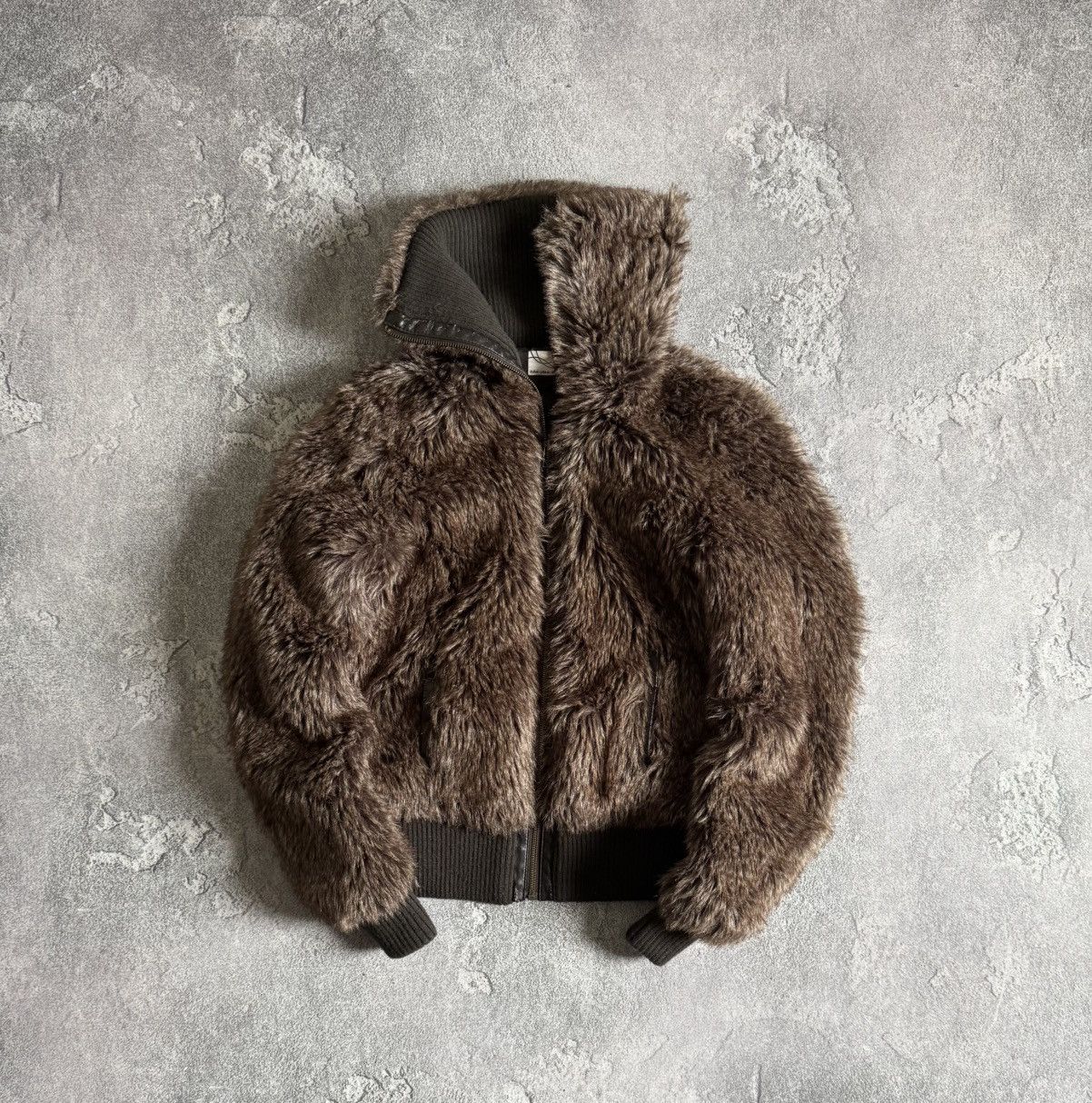 Hysteric Glamour × If Six Was Nine Rare M Faux Fur jacket bomber coat y2K Avantgarde L.G.B. 90s Size M / US 6-8 / IT 42-44 - 1 Thumbnail