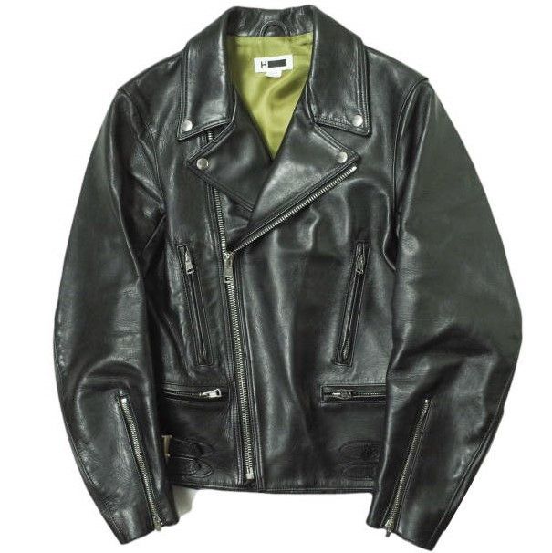 Other Other H BEAUTY&YOUTH HORSE LEATHER Double Riders Jacket Leather Outerwear 1225-299-8014 DUTY FREE for USA Size ONE SIZE - 1 Thumbnail
